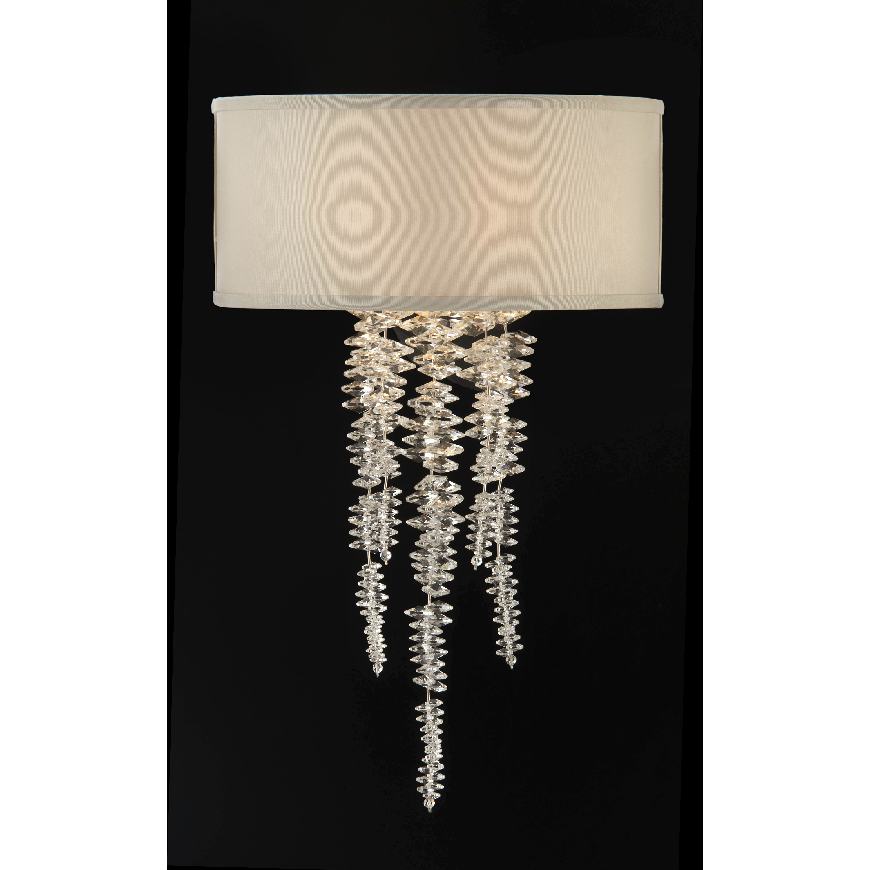 Cascading 1 Light 13 inch Antique Silver Leaf Wall Sconce Wall Light