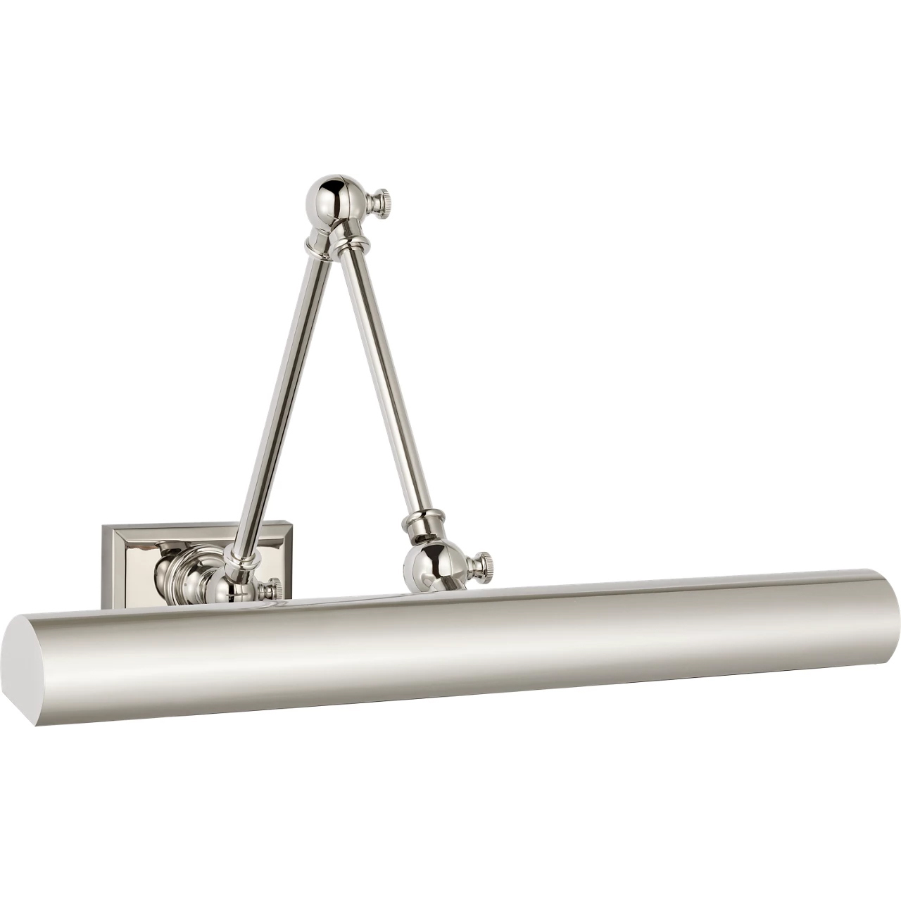 Chapman & Myers Cabinet Maker 13.25 inch 8 watt Polished Nickel Double Library Light Wall Light