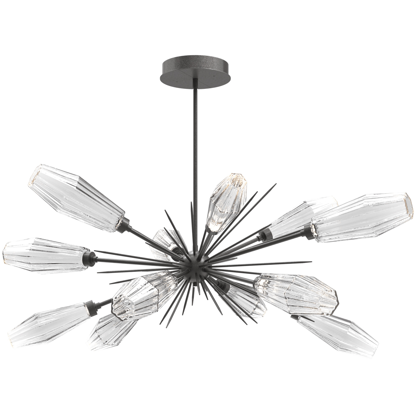 Aalto LED 53.3 inch Graphite Linear Pendant Ceiling Light in 3000K LED ...