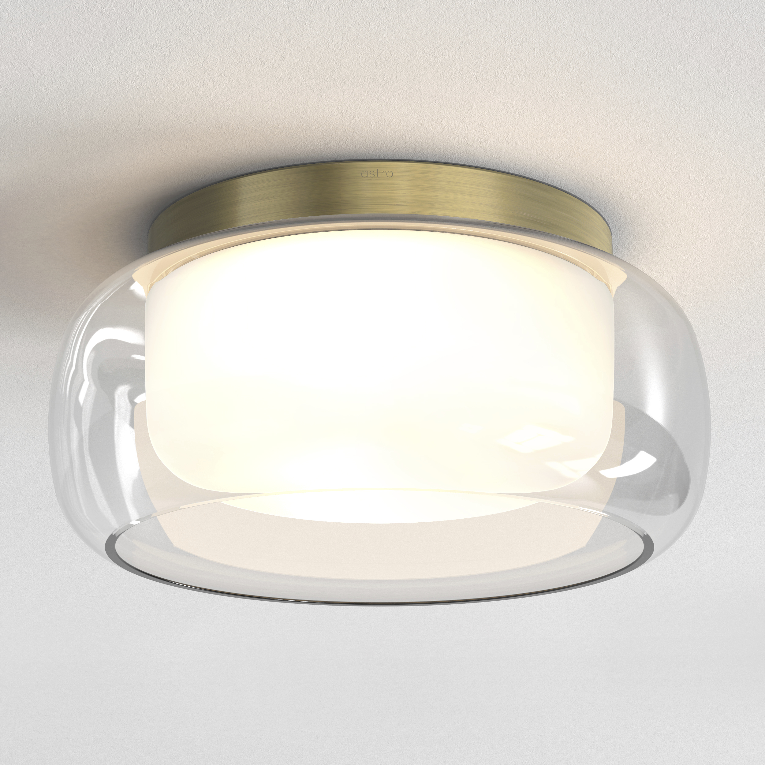 Aquina 2 Light 14.17 inch Matte Brushed Brass Interior Ceiling Light