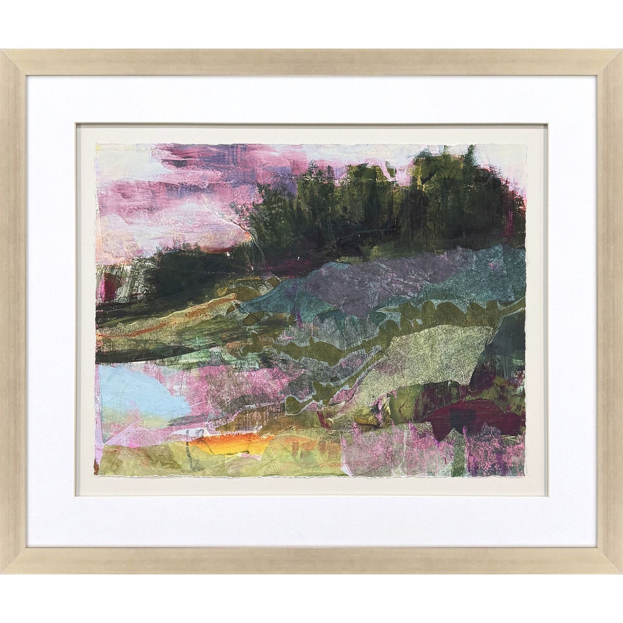 Wilderness Green and Purple and Pink and Multi Framed Art