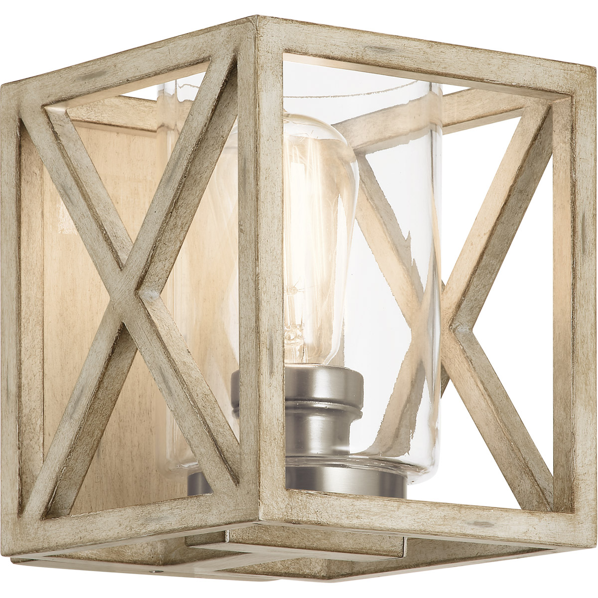 Moorgate 1 Light 7 inch Distressed Antique White Wall Bracket Wall Light