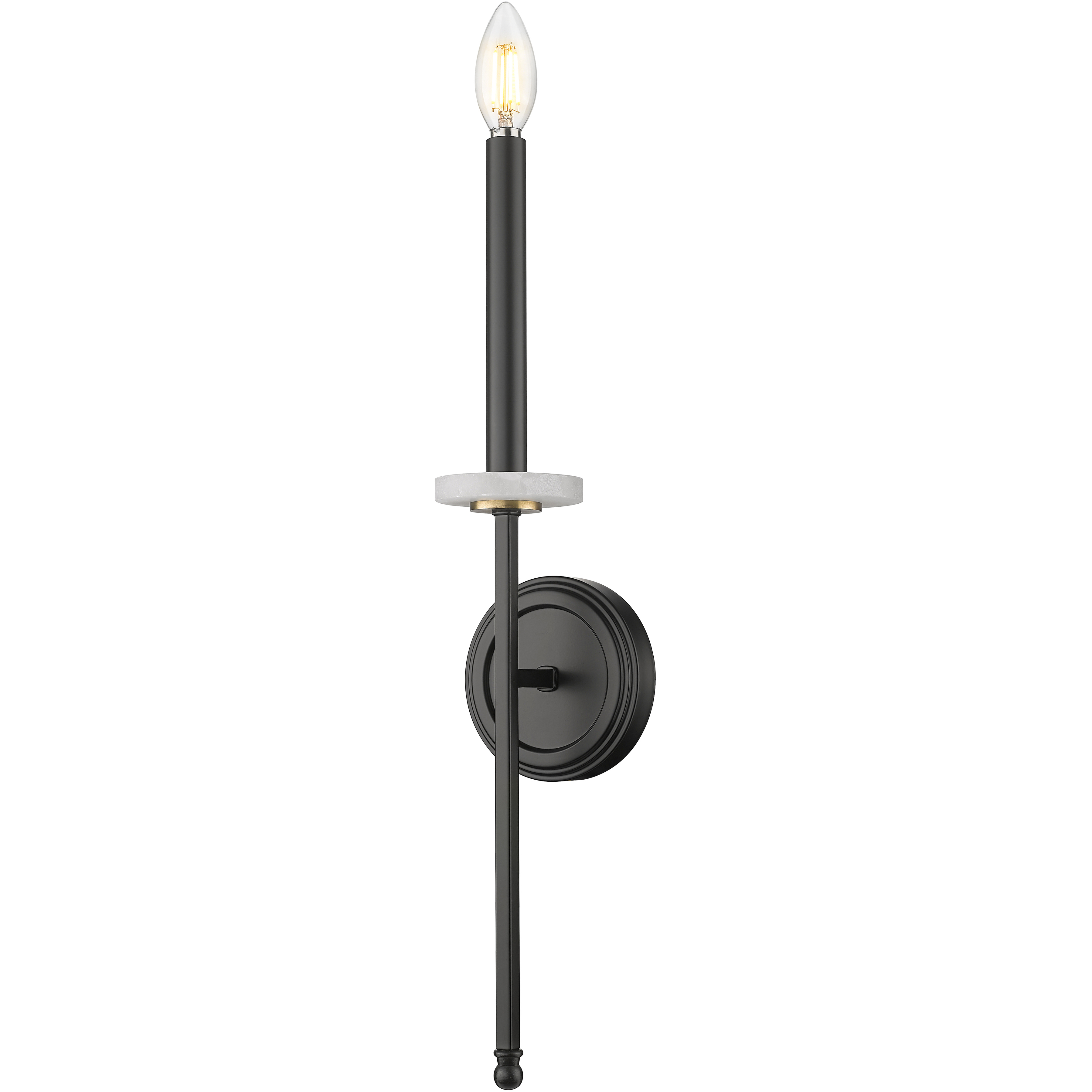 Gaultier 1 Light 4.5 inch Matte Black and Modern Gold Wall Sconce Wall Light