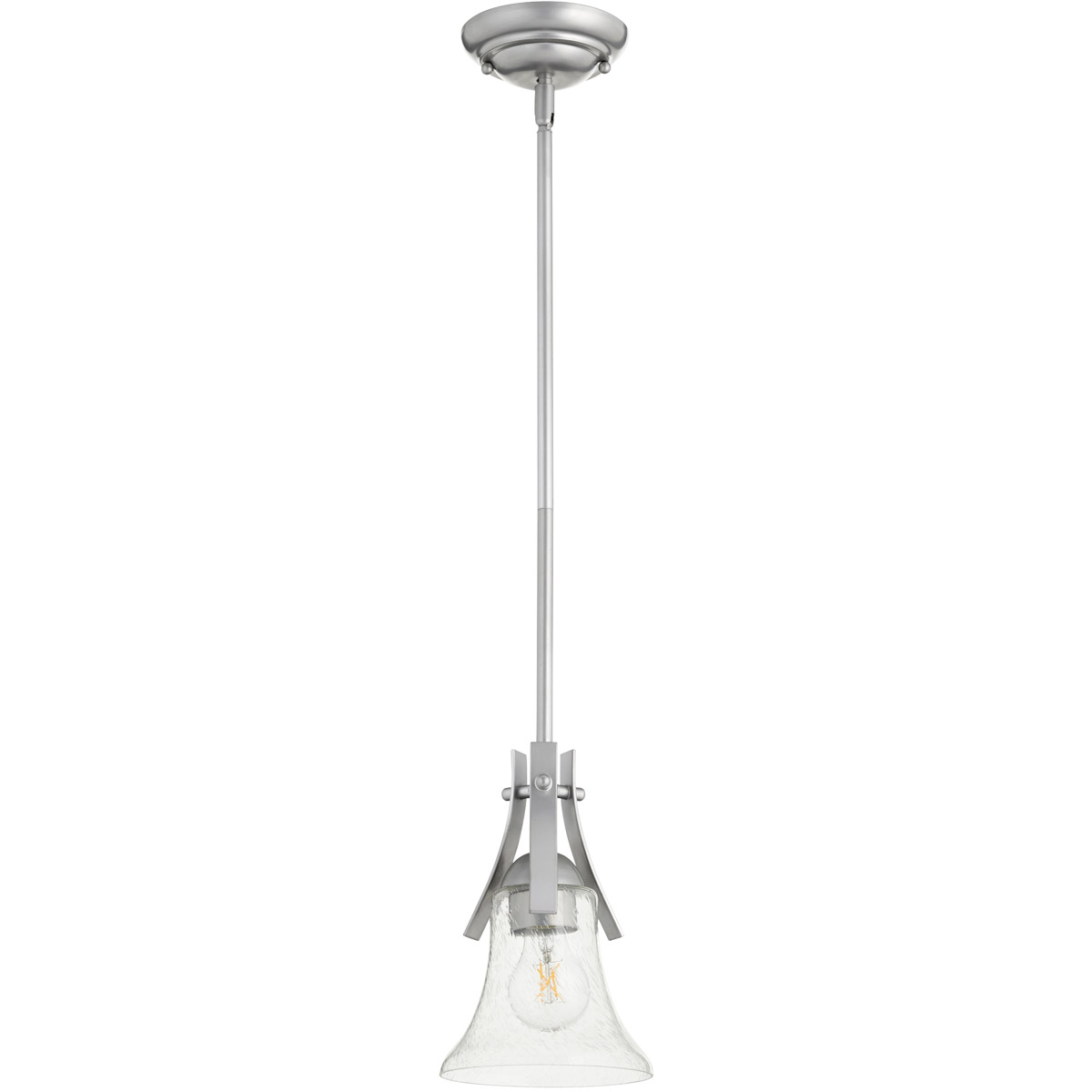 Aspen 1 Light 6.25 inch Classic Nickel Pendant Ceiling Light