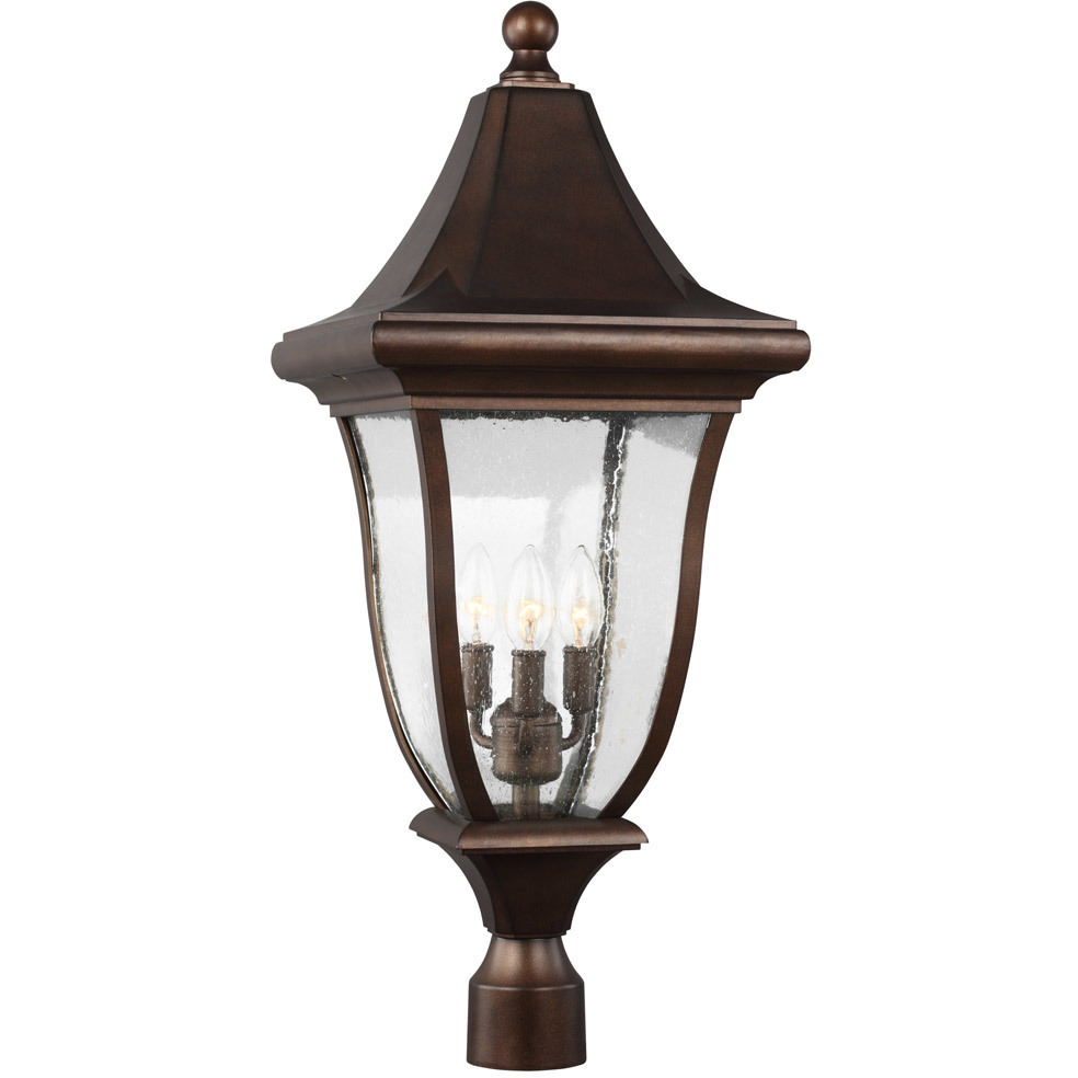 Sean Lavin Oakmont 3 Light 29.25 inch Patina Bronze Outdoor Post Lantern