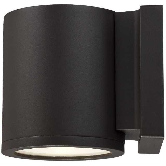 Tube LED 5 inch Bronze Outdoor Wall Light