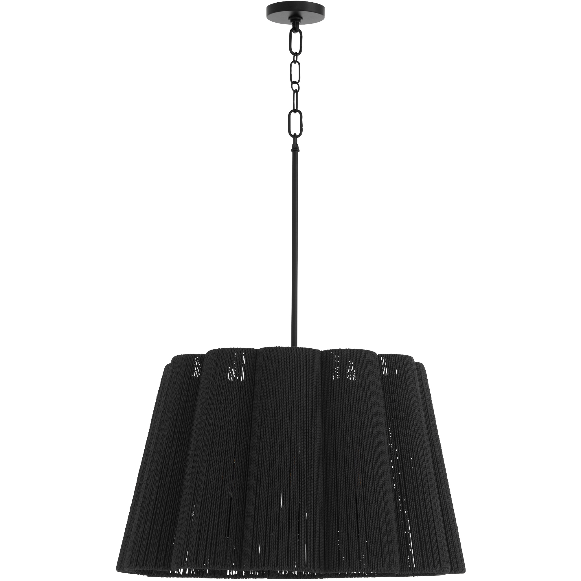 Anton 6 Light 26 inch Matte Black Pendant Ceiling Light