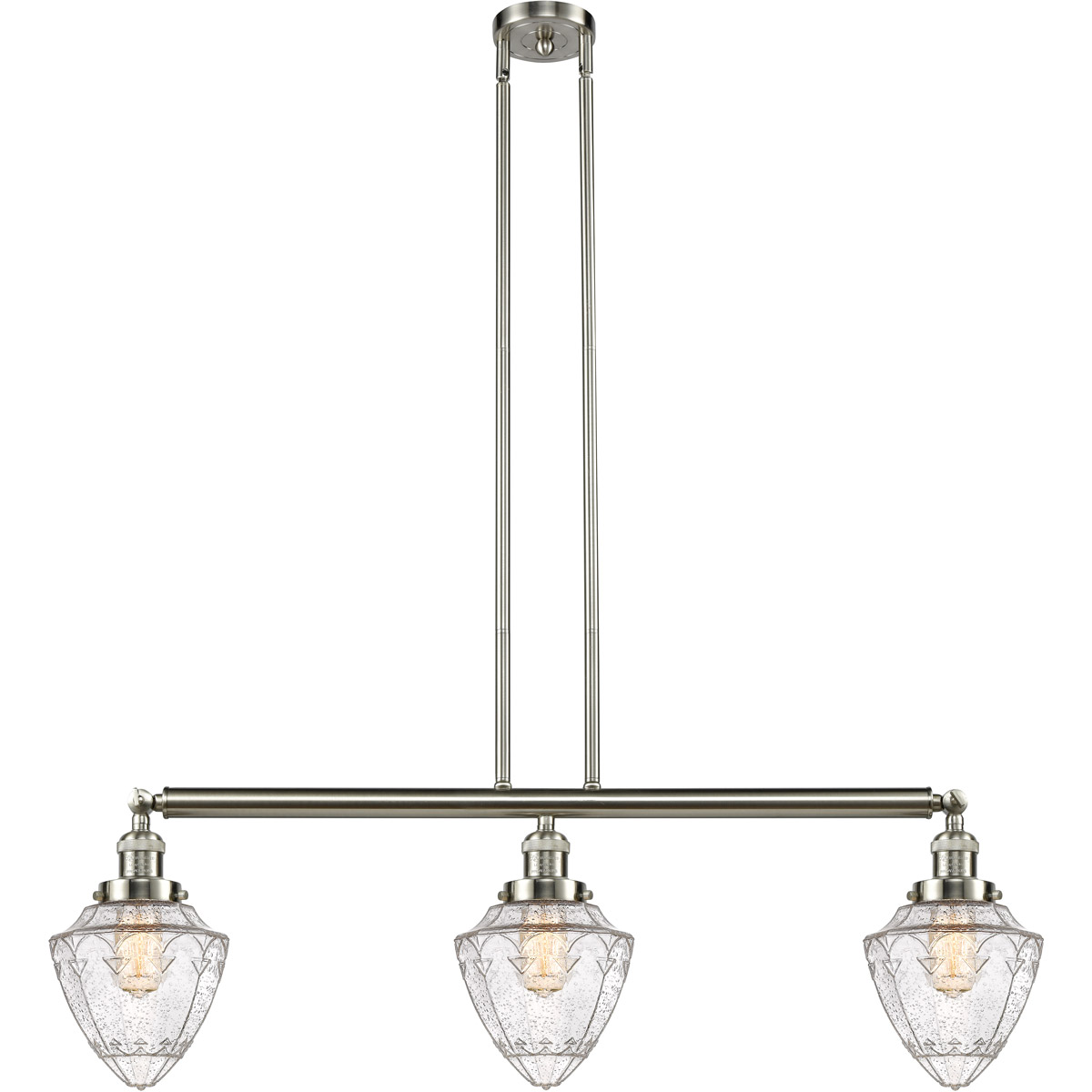 Franklin Restoration Bullet LED 38 inch Brushed Satin Nickel Island Light Ceiling Light