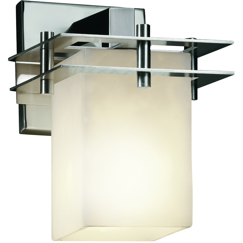 Clouds Wall Sconce Wall Light in 700 Lm LED, Dark Bronze, Cylinder with Flat Rim, Metropolis