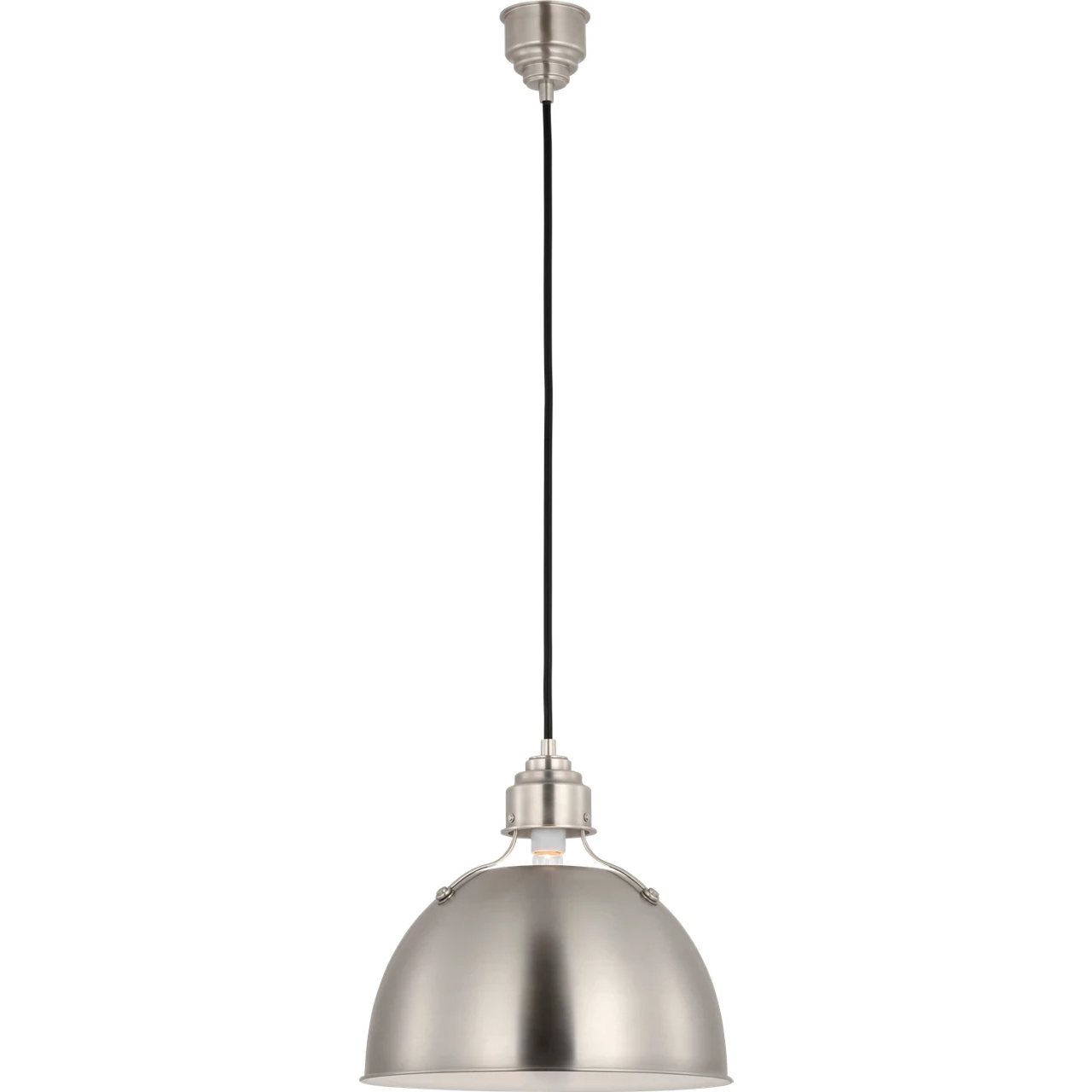 Thomas O'Brien Eugene 1 Light 15.5 inch Antique Nickel Pendant Ceiling Light, Medium