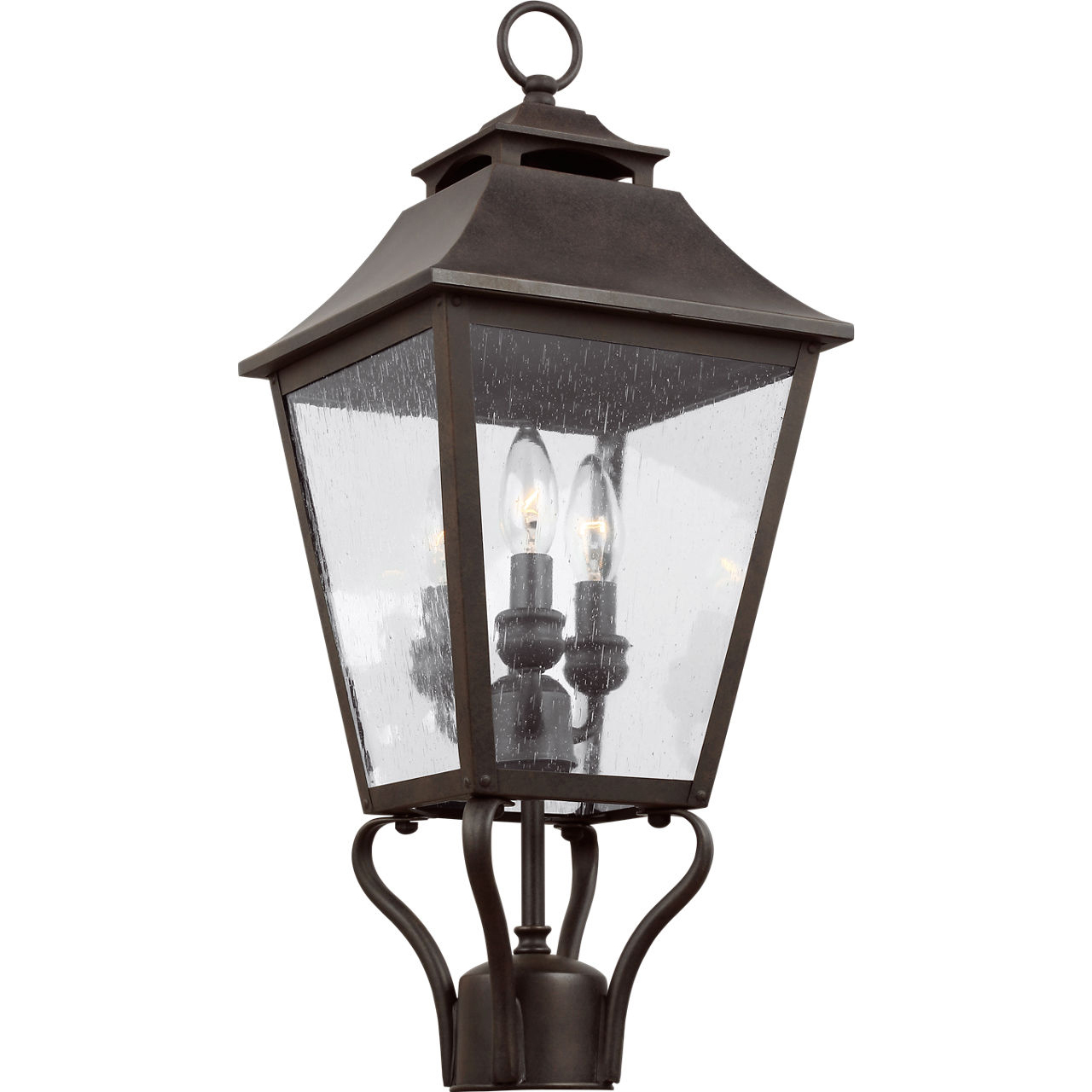 Sean Lavin Galena 3 Light 23.25 inch Sable Outdoor Post Lantern