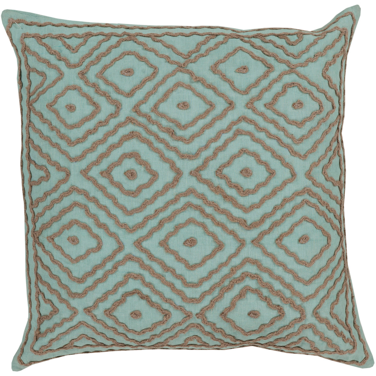Atlas 20 inch Camel, Aqua Pillow Kit