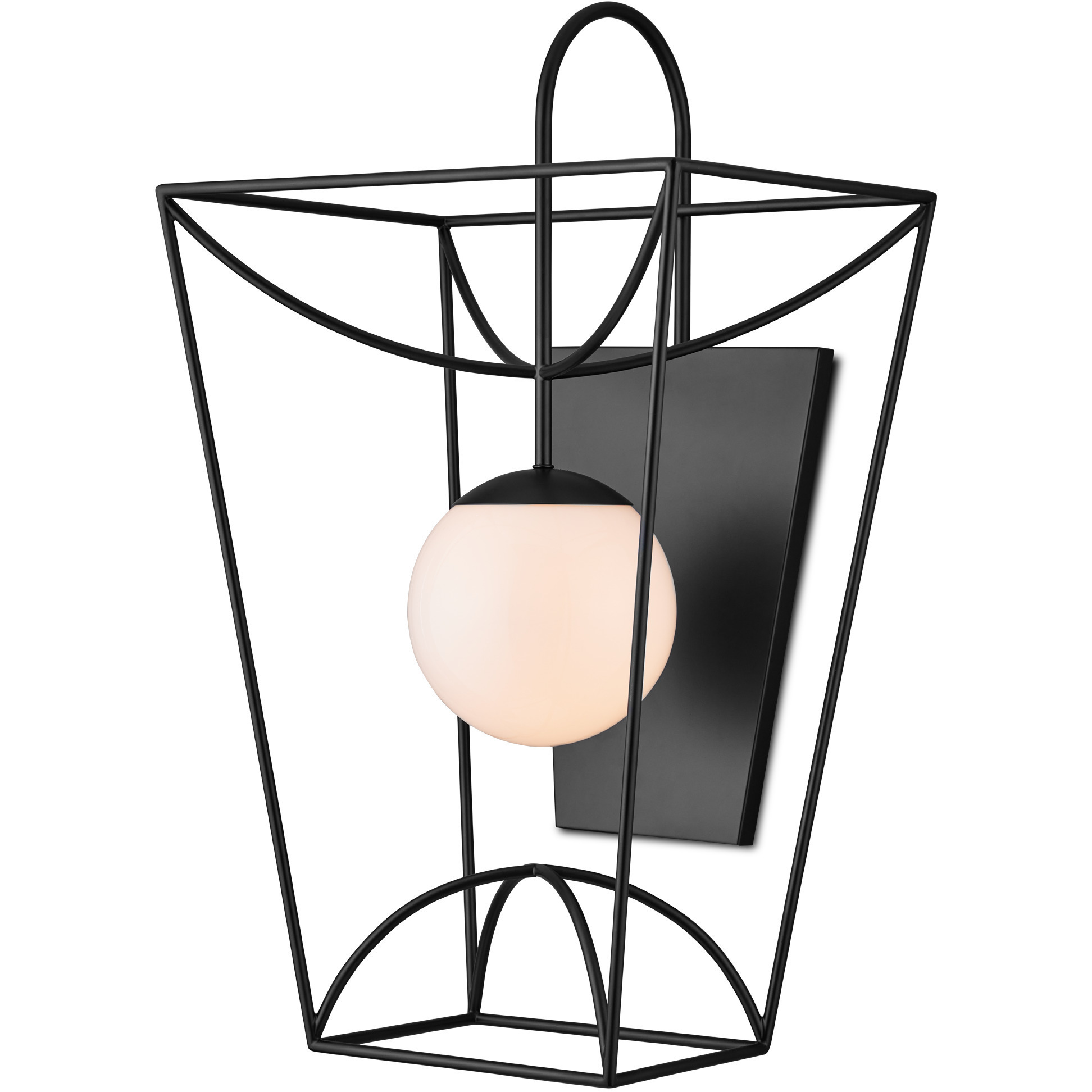 Rochefort 1 Light 31 inch Black Indoor/Outdoor Wall Sconce, Large