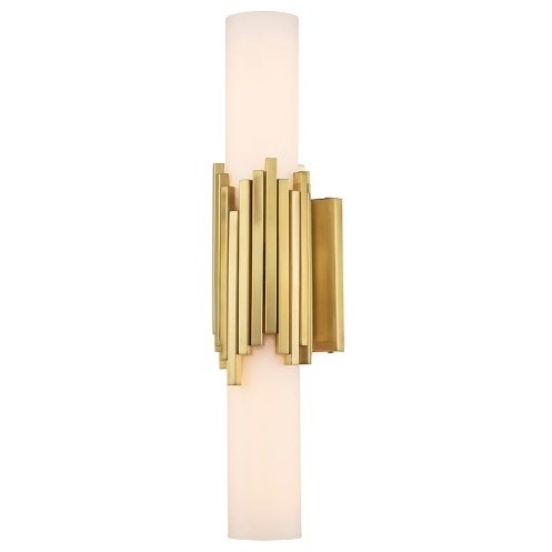 Marvel 2 Light 5 inch Aged Brass Bath/Vanity Wall Light
