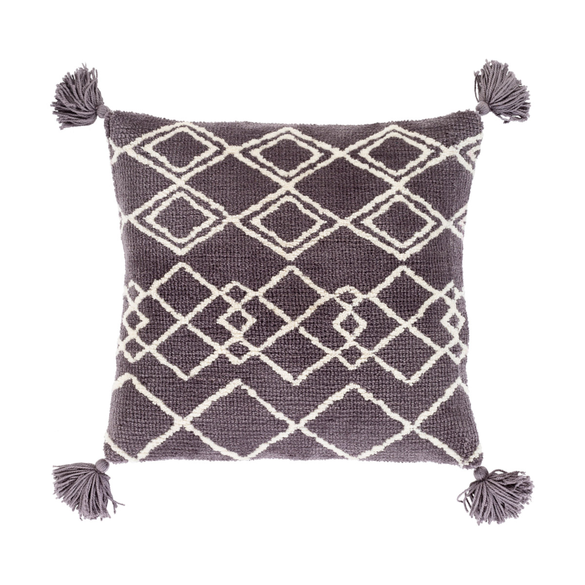 Braith 22 X 22 inch Charcoal/Cream Pillow Kit, Square