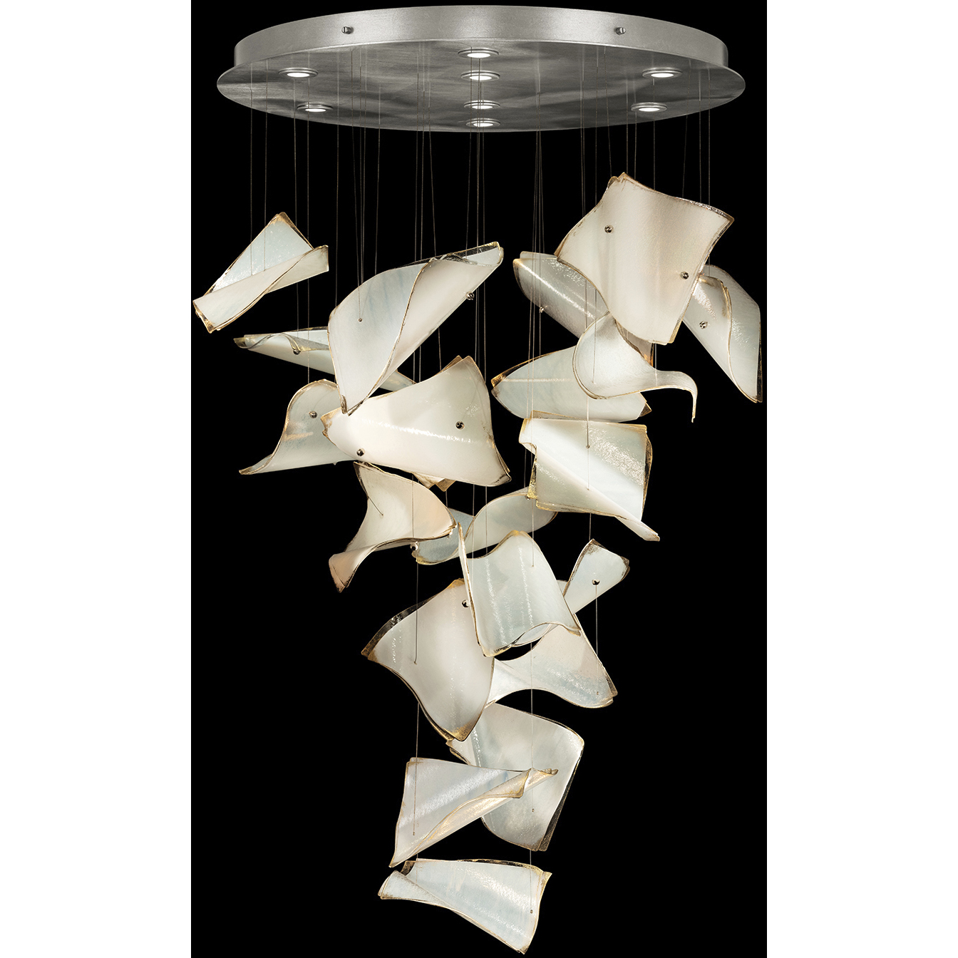 Elevate LED 37.5 inch Silver Pendant Ceiling Light