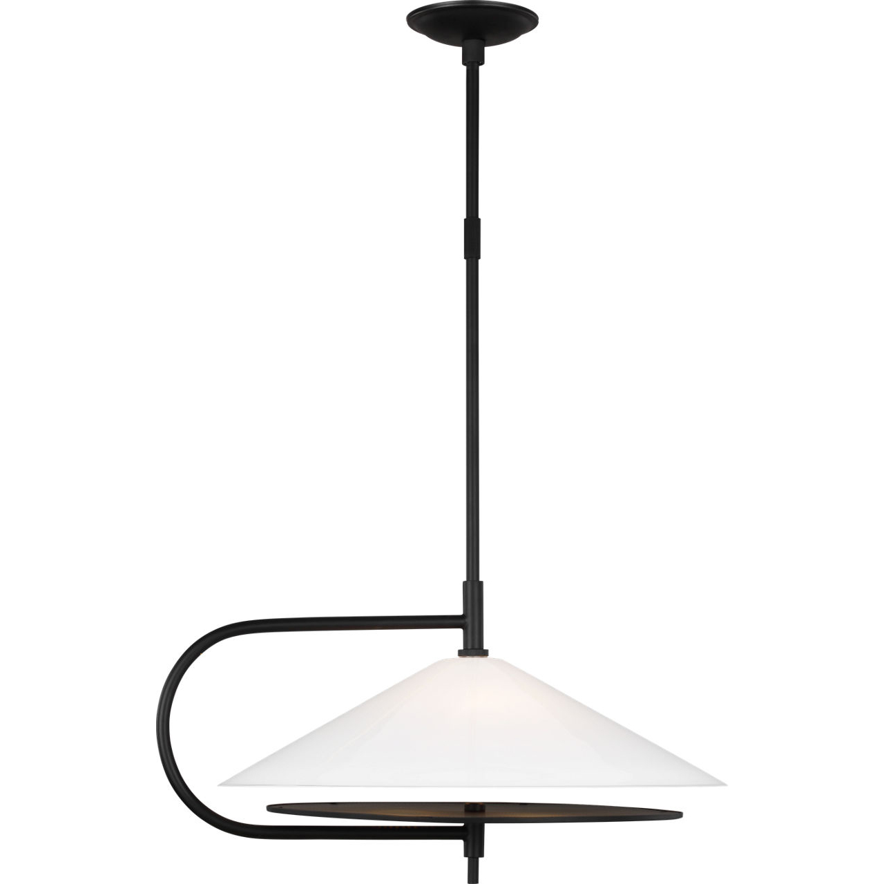 Kelly by Kelly Wearstler Gesture 2 Light 18 inch Midnight Black Pendant Ceiling Light