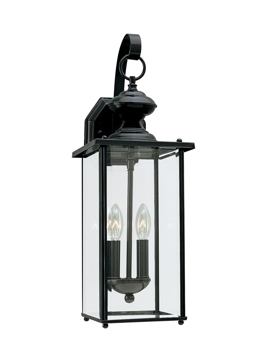 Jamestowne 2 Light 20.25 inch Black Outdoor Wall Lantern