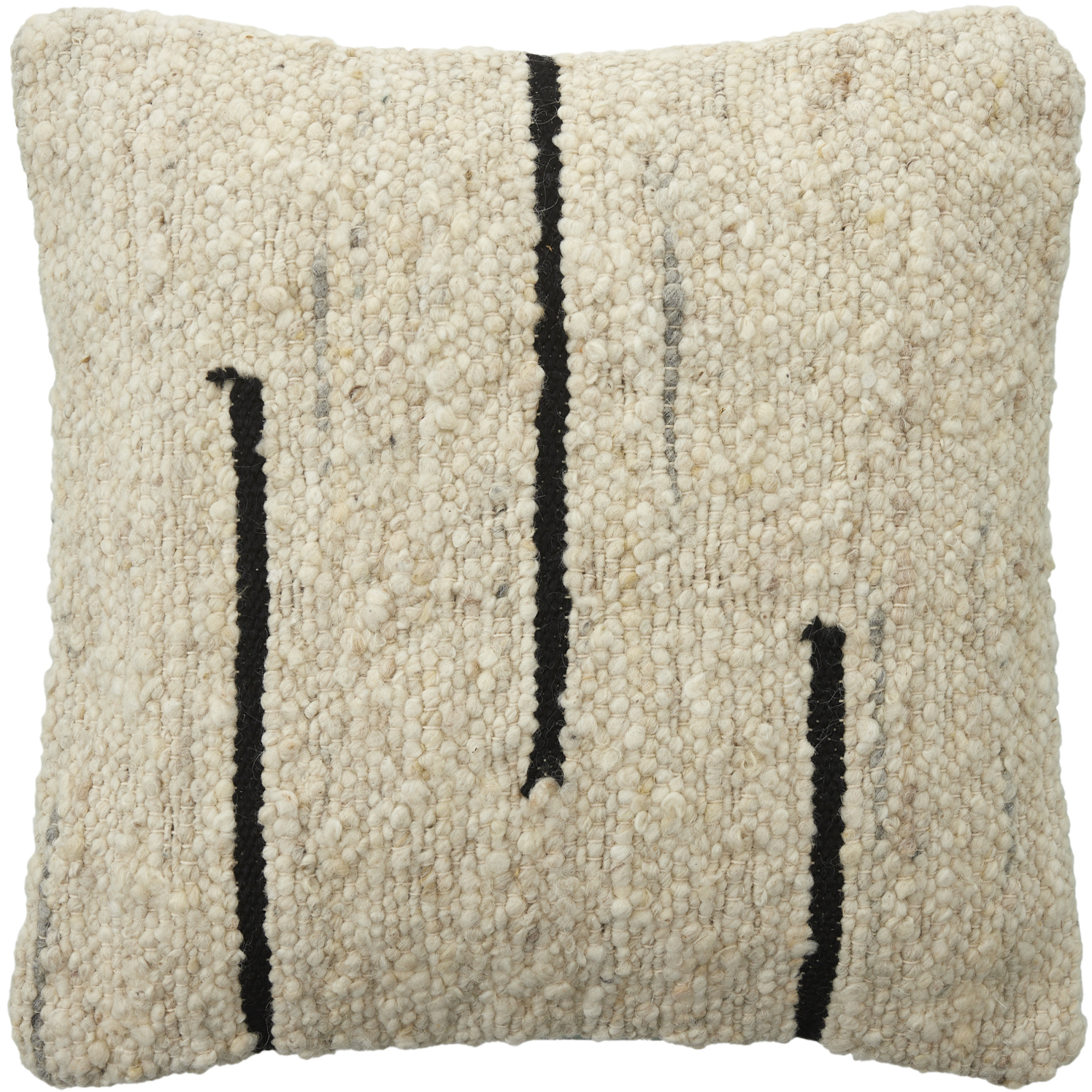 Divided 18 X 18 inch Ash / Khaki / Warm Grey / Pearl / Prairie Dust / Black Accent Pillow