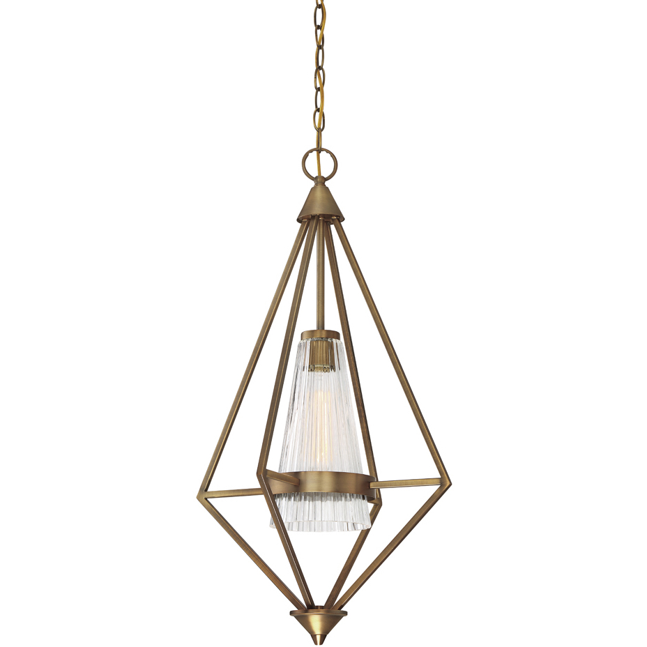 Montelena 1 Light 16.38 inch Old Satin Brass Foyer Light Ceiling Light