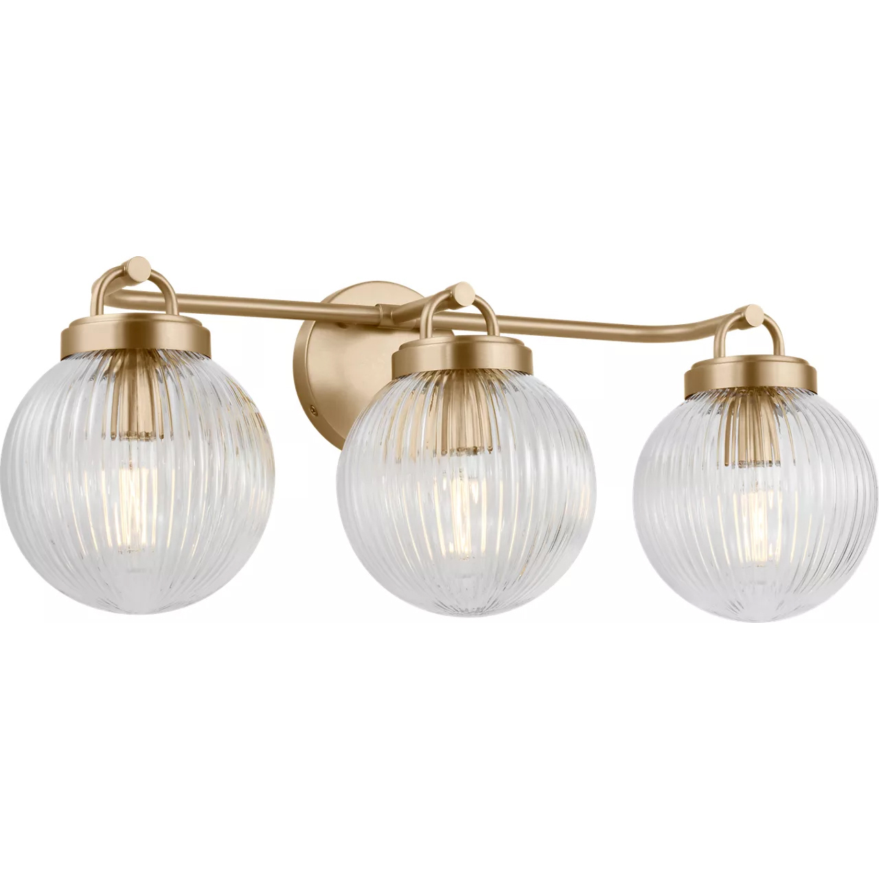 Drew & Jonathan Preston 3 Light 24 inch Satin Brass Bath Vanity Wall Light