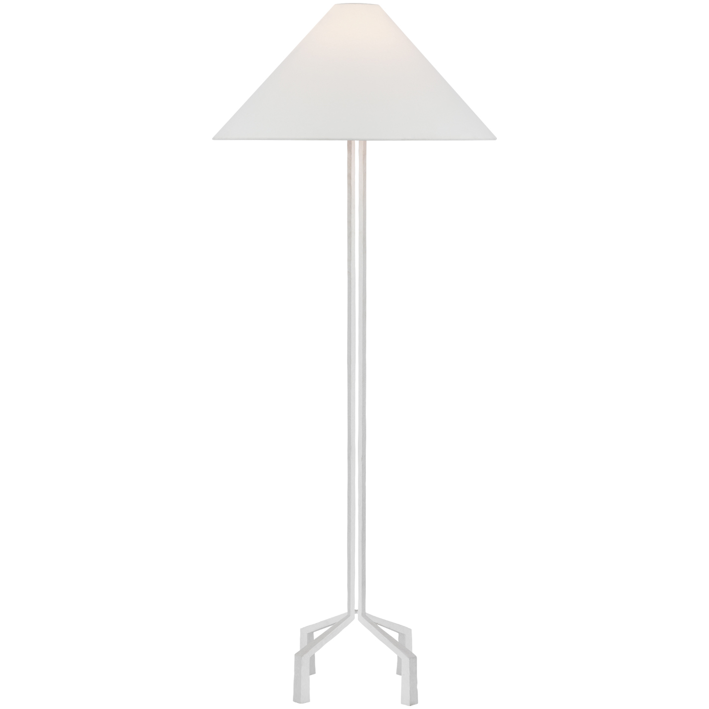 Marie Flanigan Clifford 62.25 inch 15 watt Plaster White Forged Floor Lamp Portable Light, Large