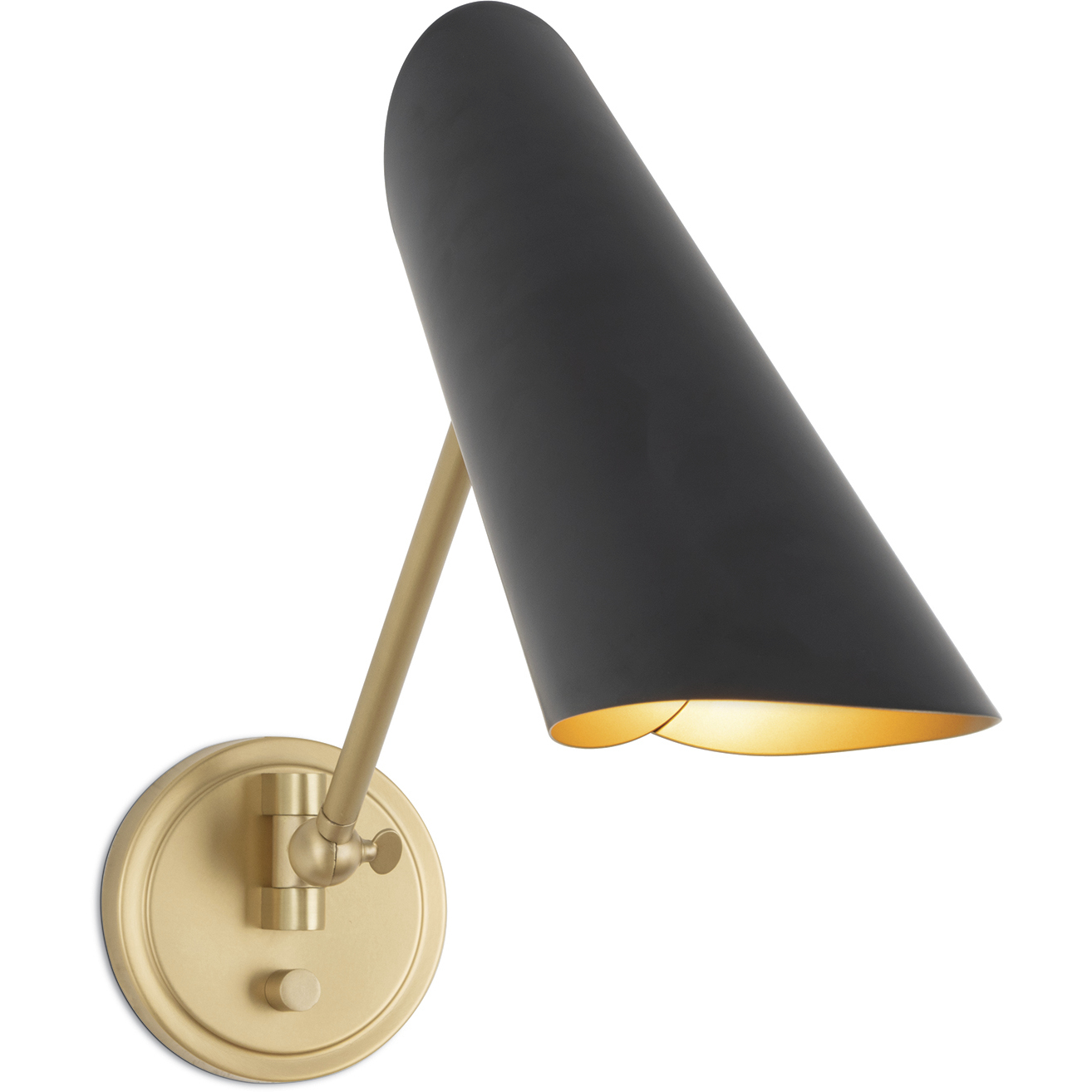 Vest 1 Light 5 inch Blackened Brass and Natural Brass Sconce Wall Light