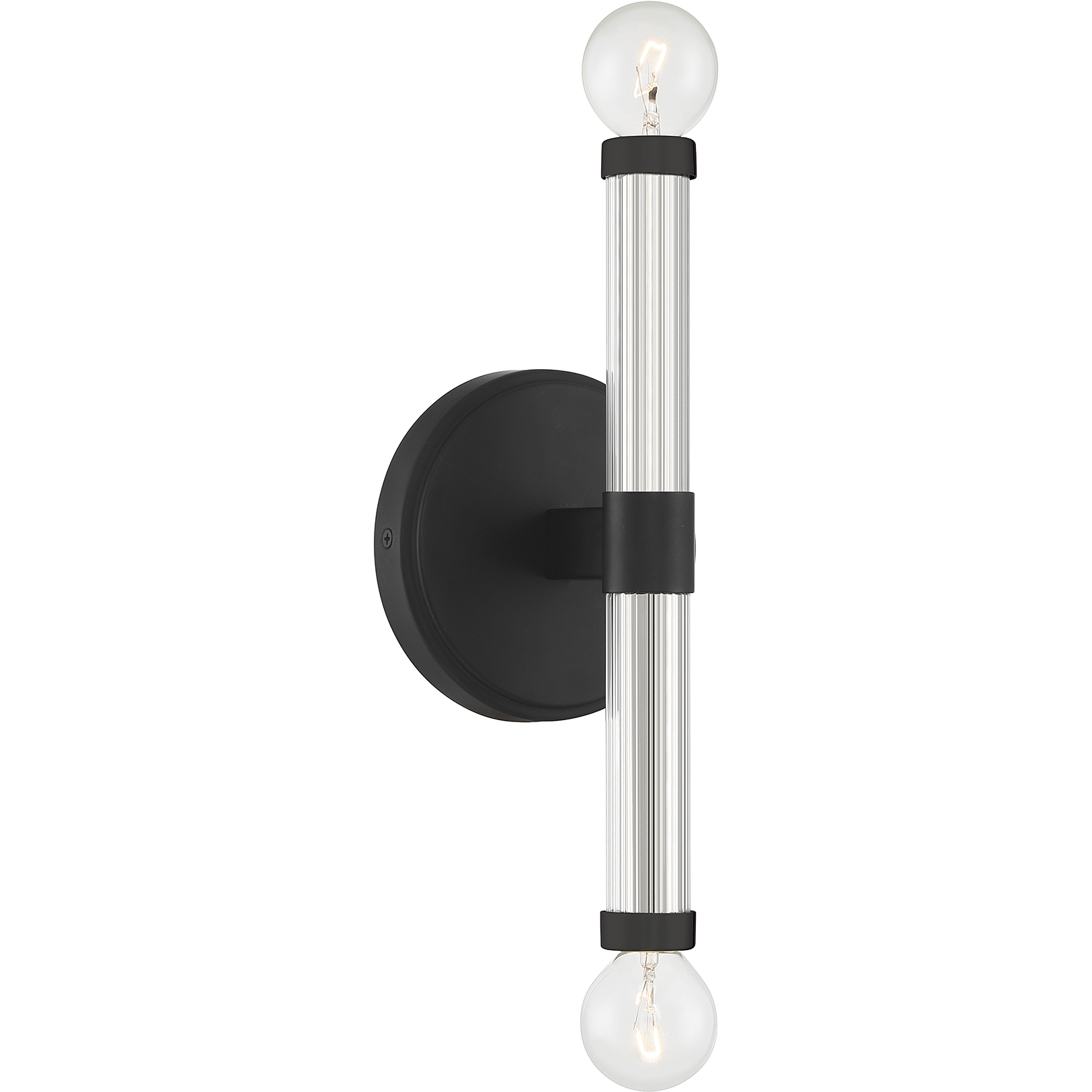 Kingsburg 2 Light 4.5 inch Matte Black Wall Sconce Wall Light, Lighting One