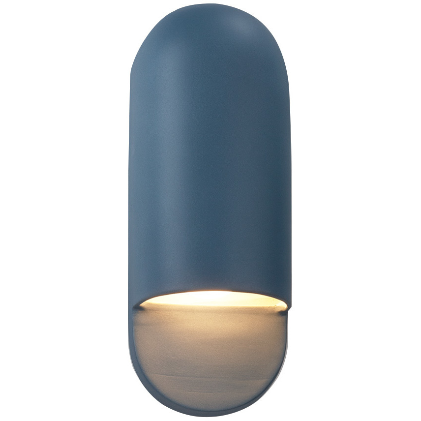 Ambiance Collection - Capsule LED 5 inch Midnight Sky Outdoor Wall Sconce in Dedicated LED, 4D x 14H, Form+Finish+Function