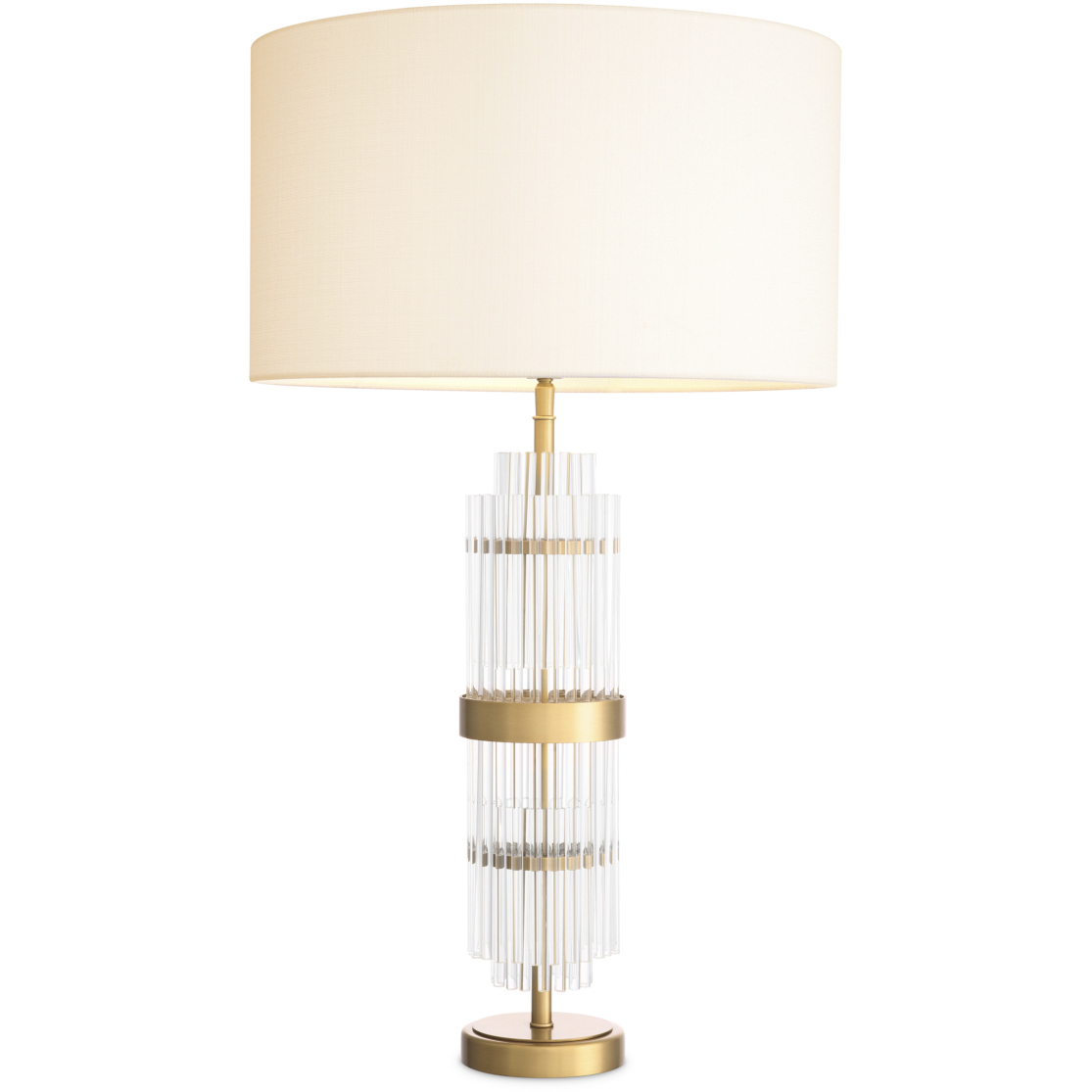 East 30.71 inch 40 watt Antique Brass and Clear Glass Table Lamp Portable Light