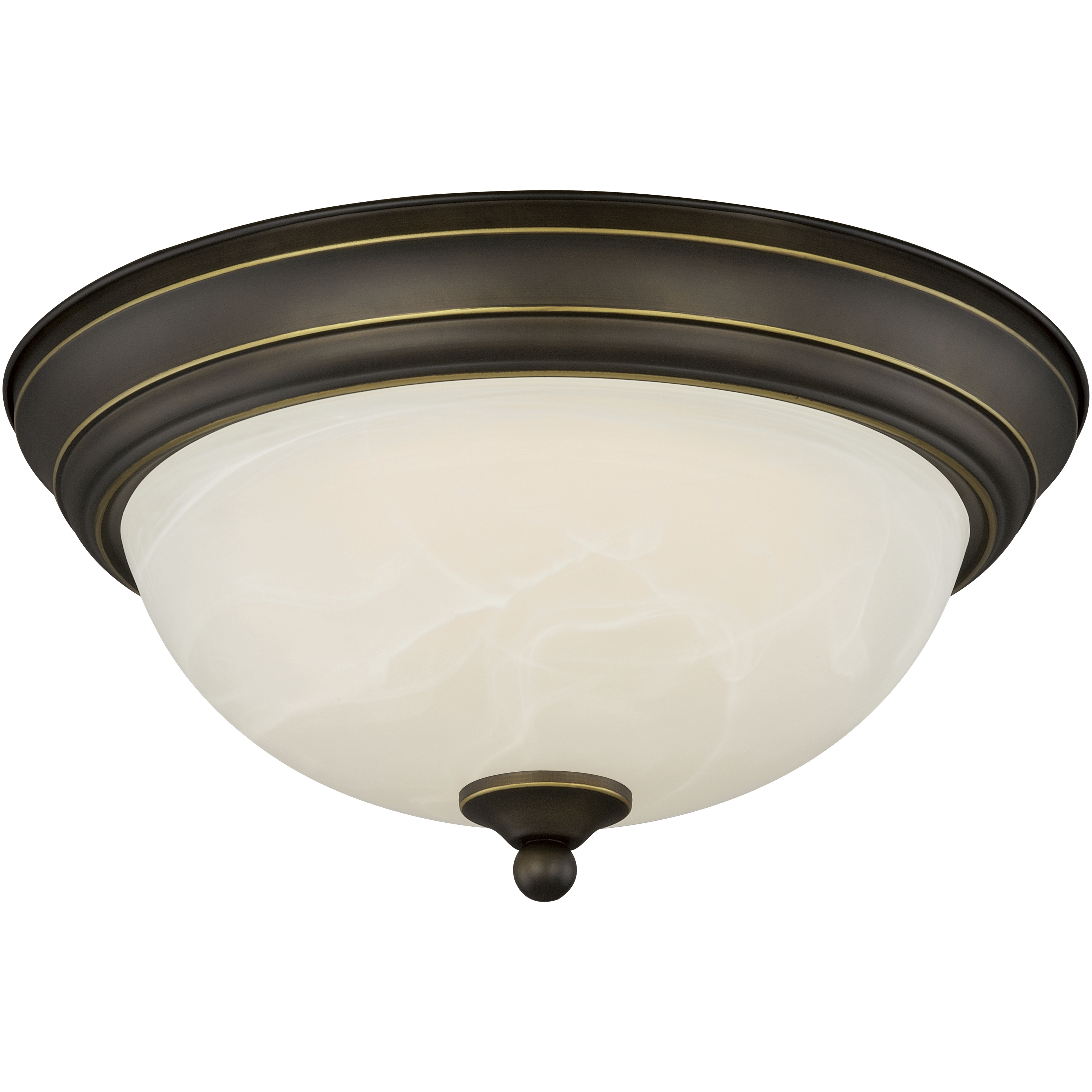 Stevens LED 15 inch Vintage Bronze Flush Mount Ceiling Light
