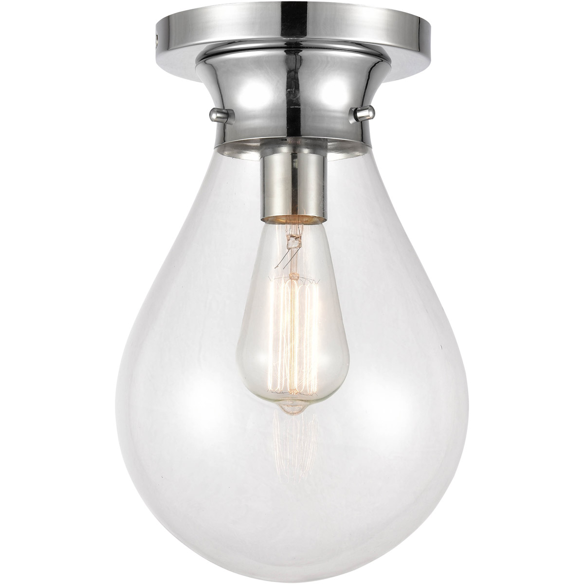Genesis LED 7.88 inch Polished Chrome Flush Mount Ceiling Light