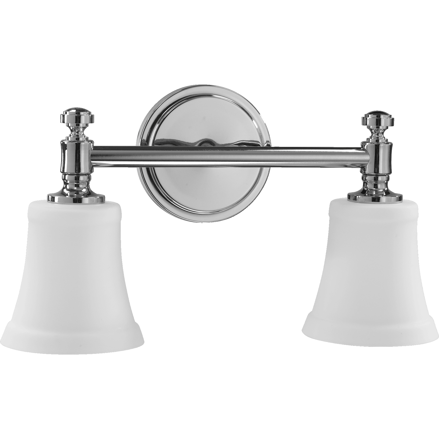 Rossington 2 Light 16.5 inch Chrome Vanity Light Wall Light in Satin Opal