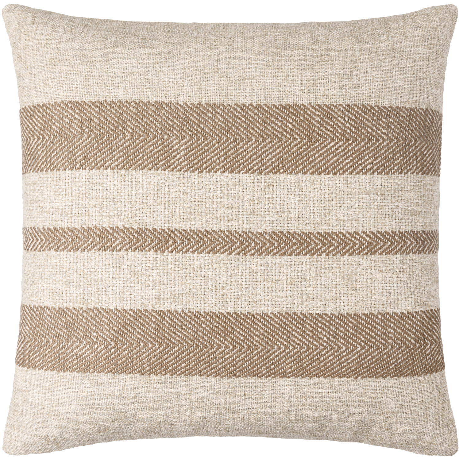 Mobley 22 X 22 inch Light Beige / Brown Accent Pillow