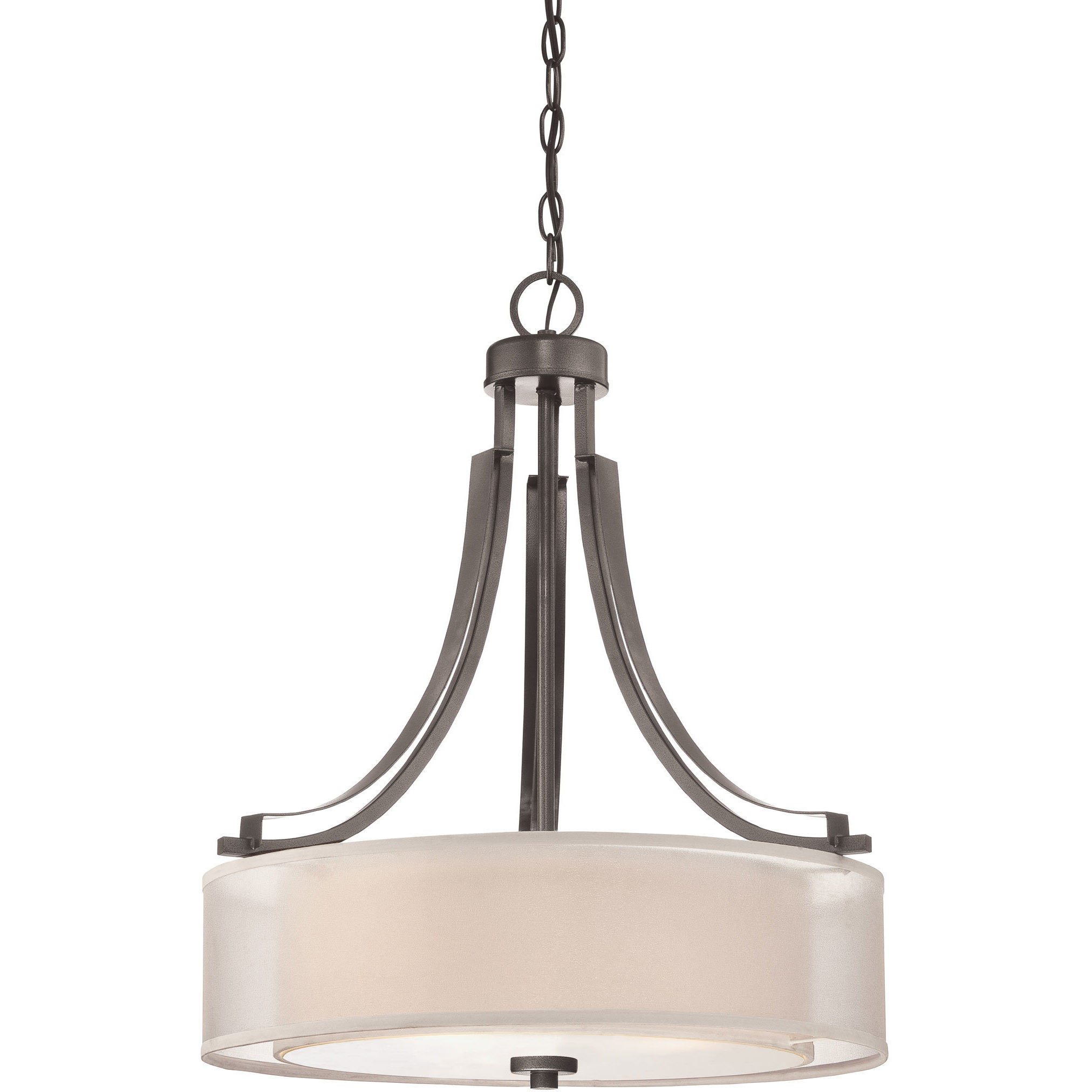 Minka-Lavery Parsons Studio 3 Light 21 inch Smoked Iron Pendant Ceiling Light 4104-172 - Open Box