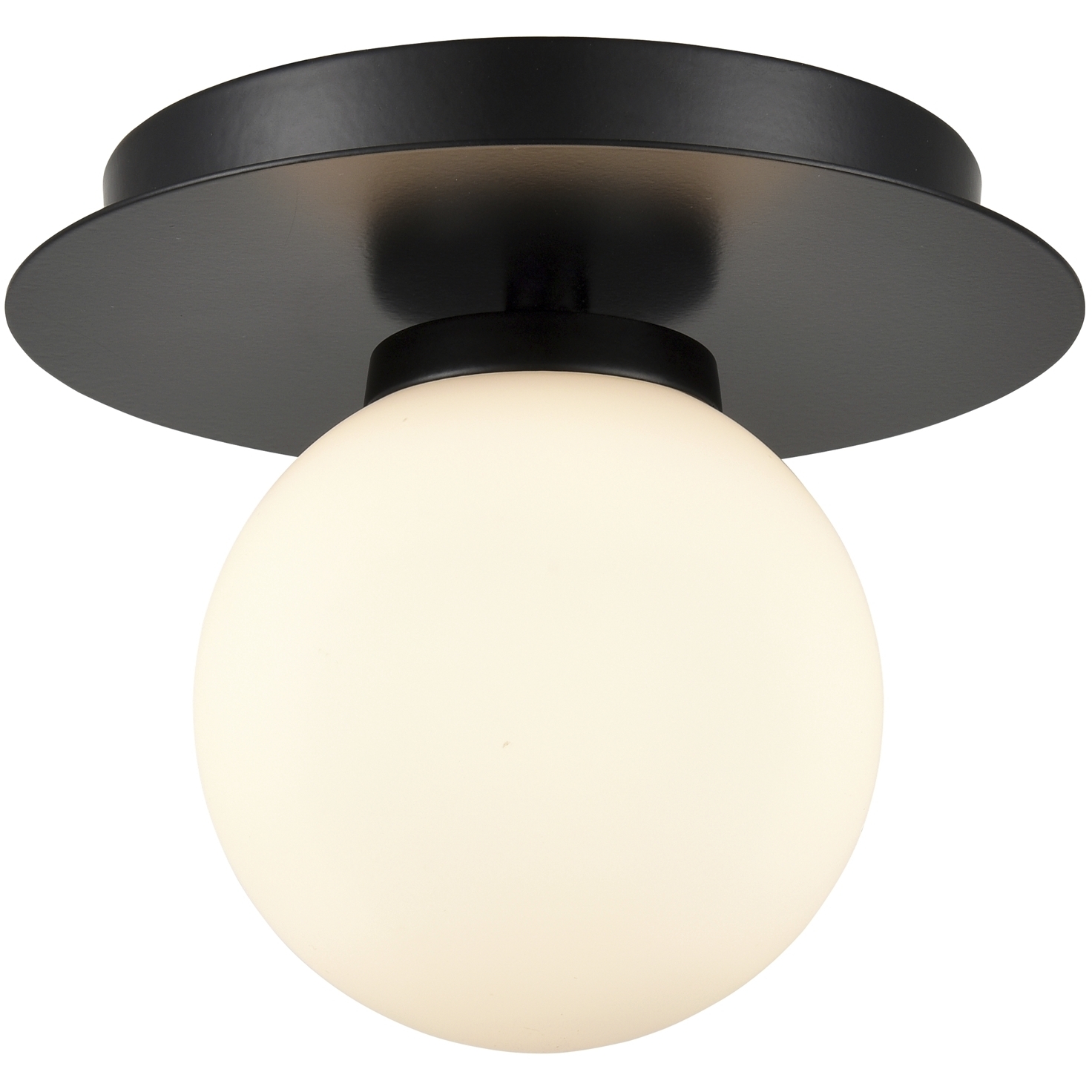 Atwood 1 Light 6.25 inch Ebony Flush Mount Ceiling Light