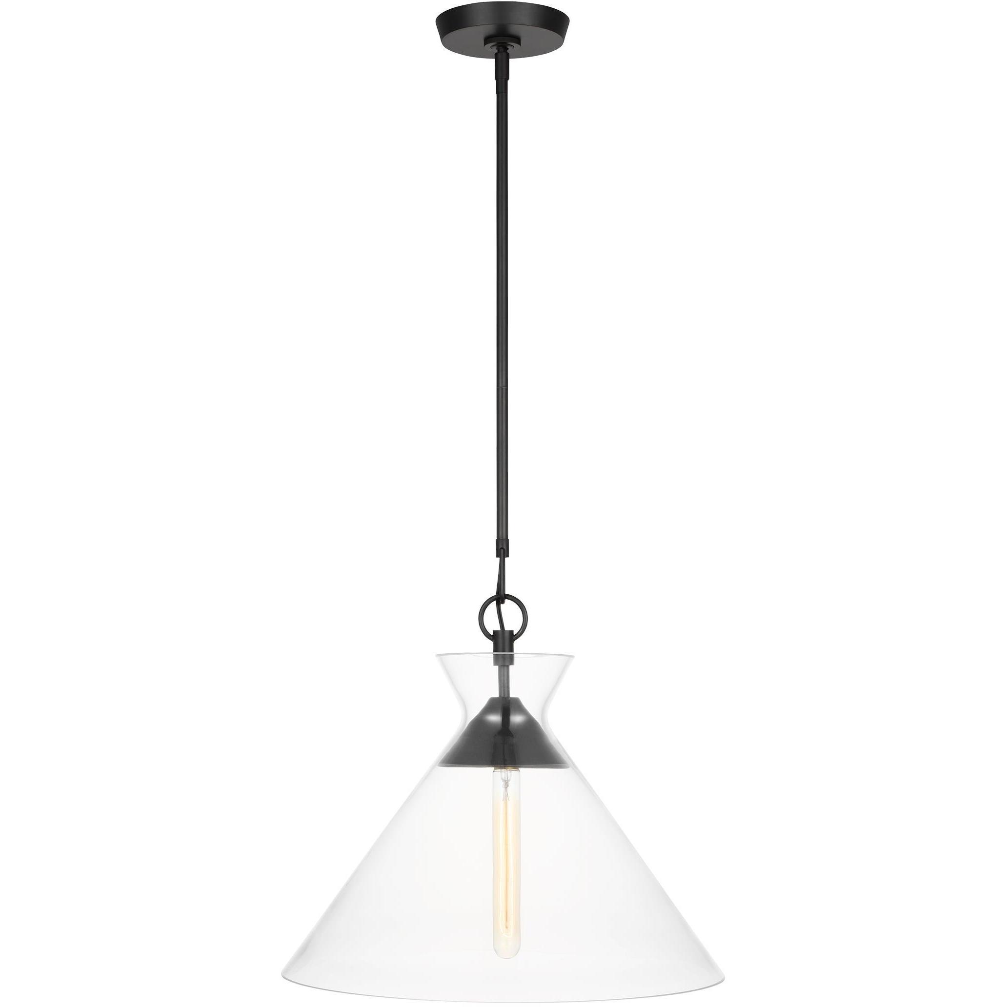 C&M by Chapman & Myers Atlantic 1 Light 18 inch Aged Iron Pendant Ceiling Light