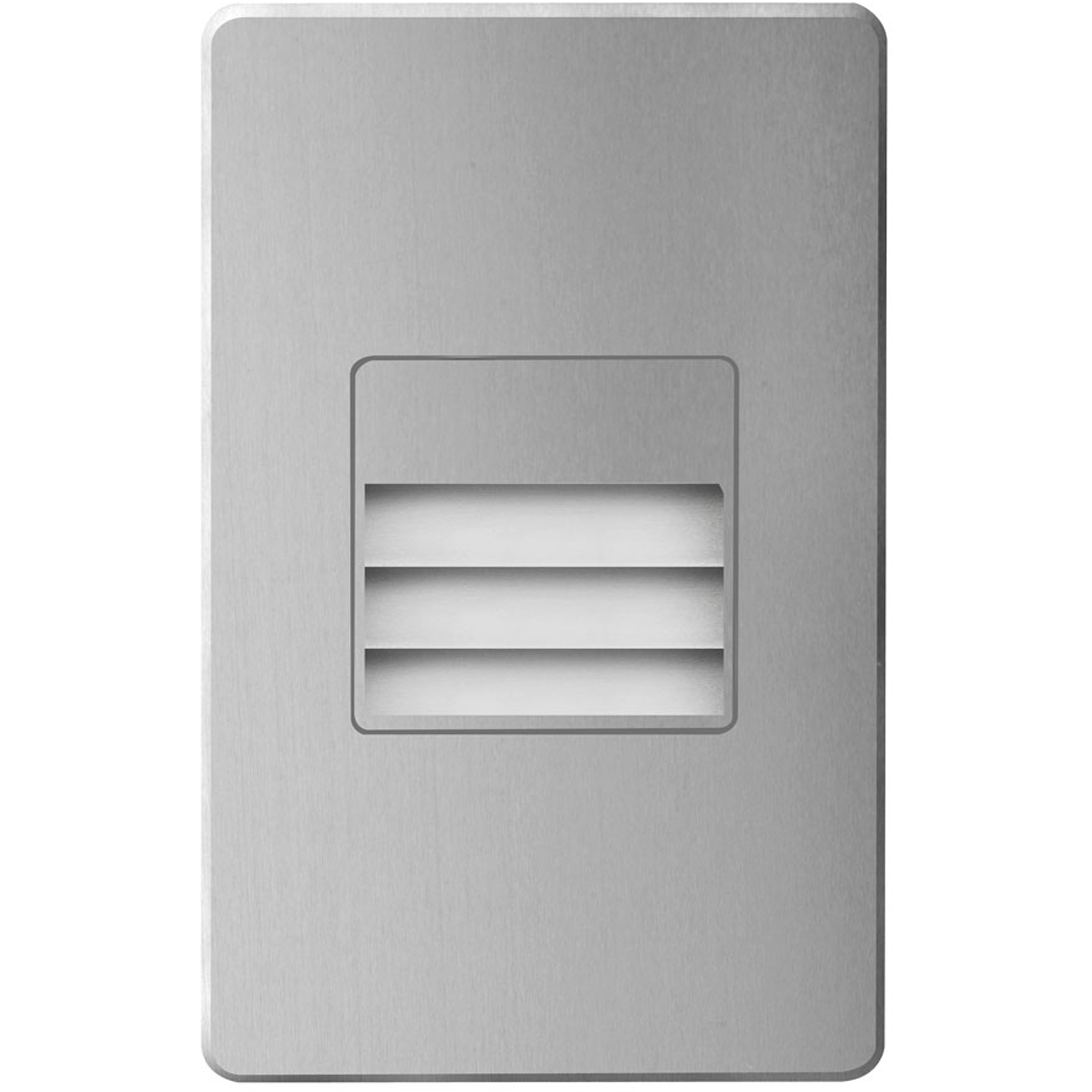 Logan 120VAC 3.3 watt Brushed Aluminum Step/Wall Light, Rectangle