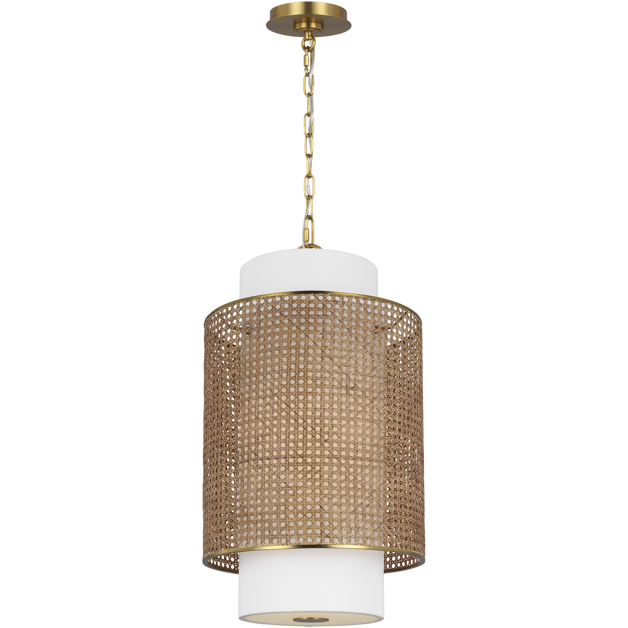 kate spade new york Sawyer 1 Light 15 inch Blonde Rattan Pendant Ceiling Light