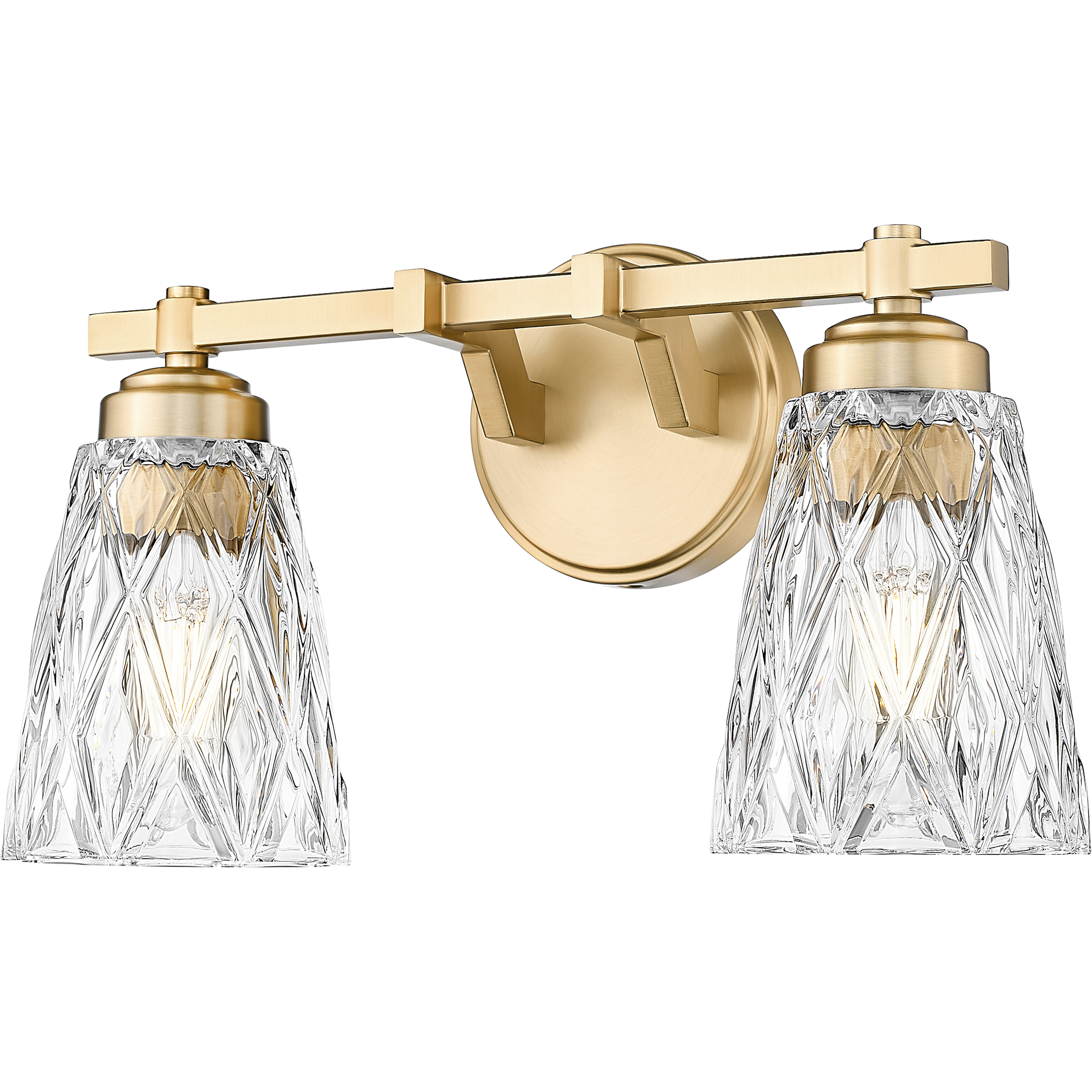 Andree 2 Light 16 inch Modern Gold Bathroom Vanity Wall Light