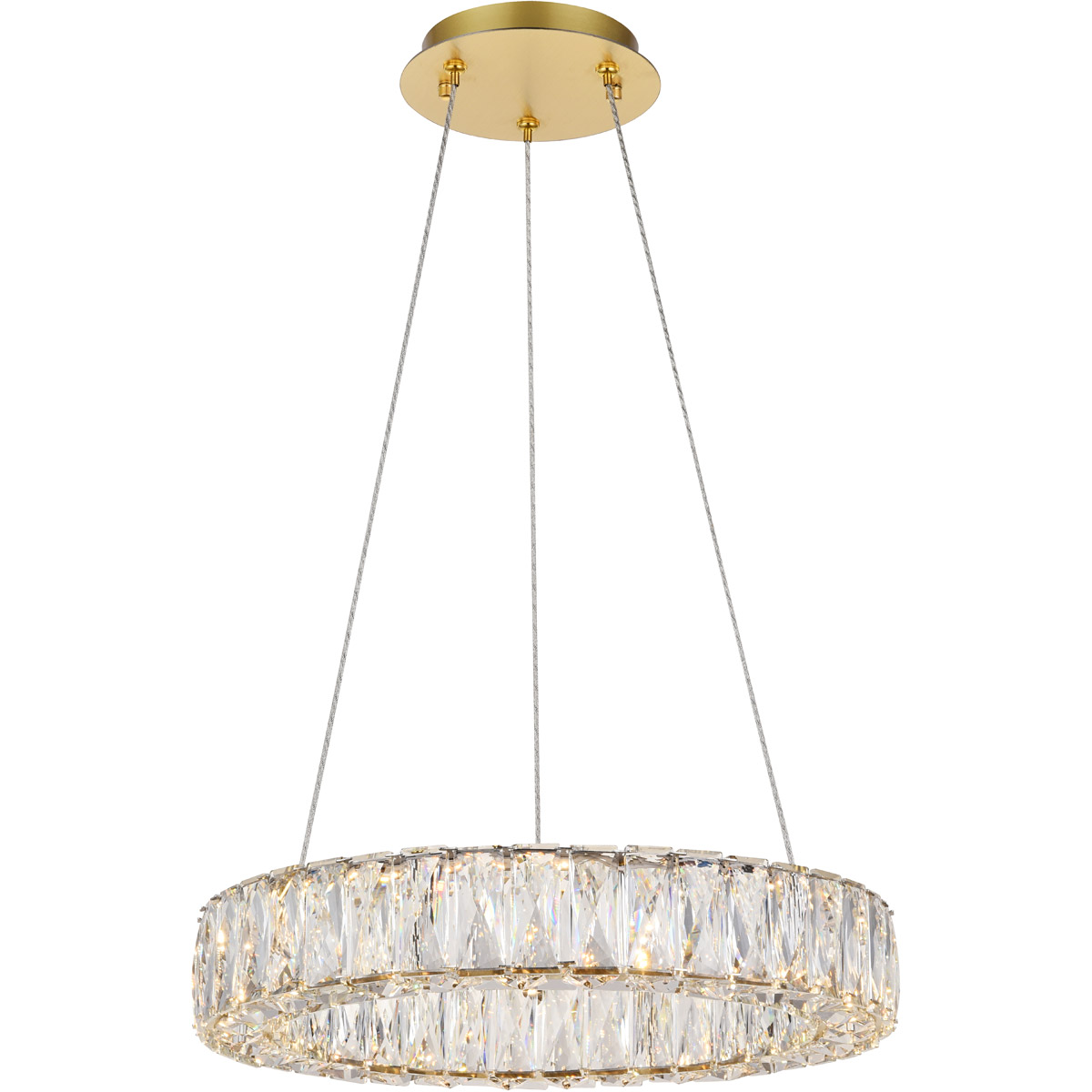 Monroe 17.7 inch Gold Pendant Ceiling Light