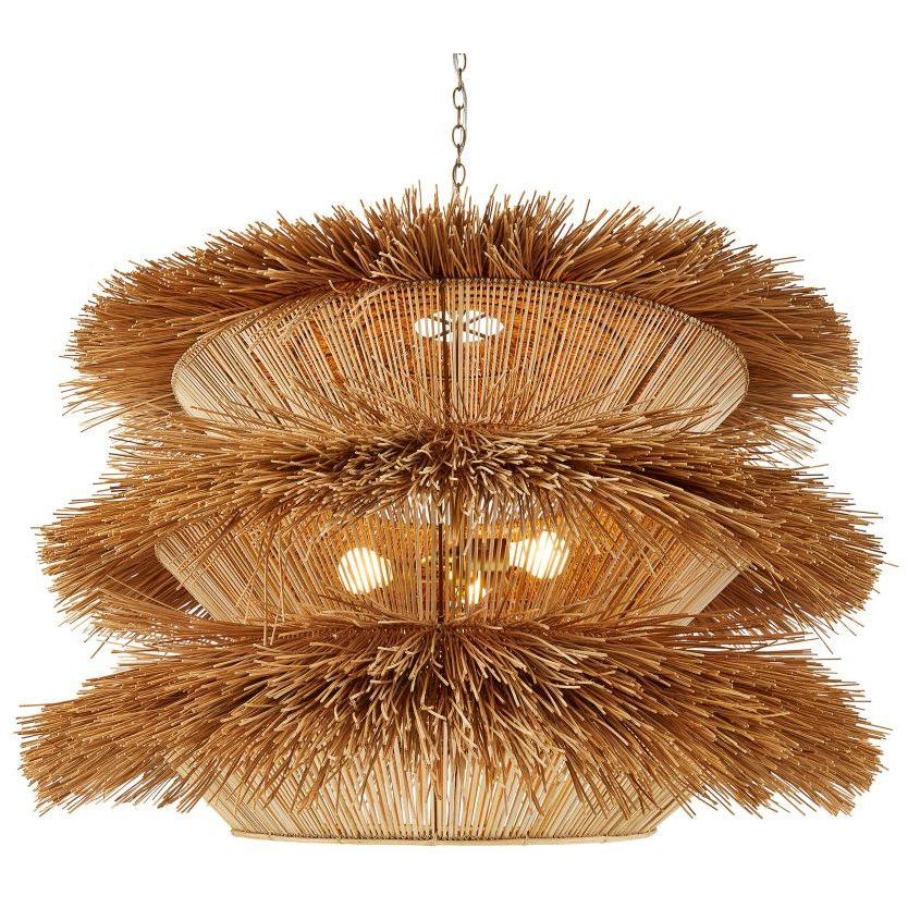 Ansari 3 Light 40 inch Natural Pendant Ceiling Light