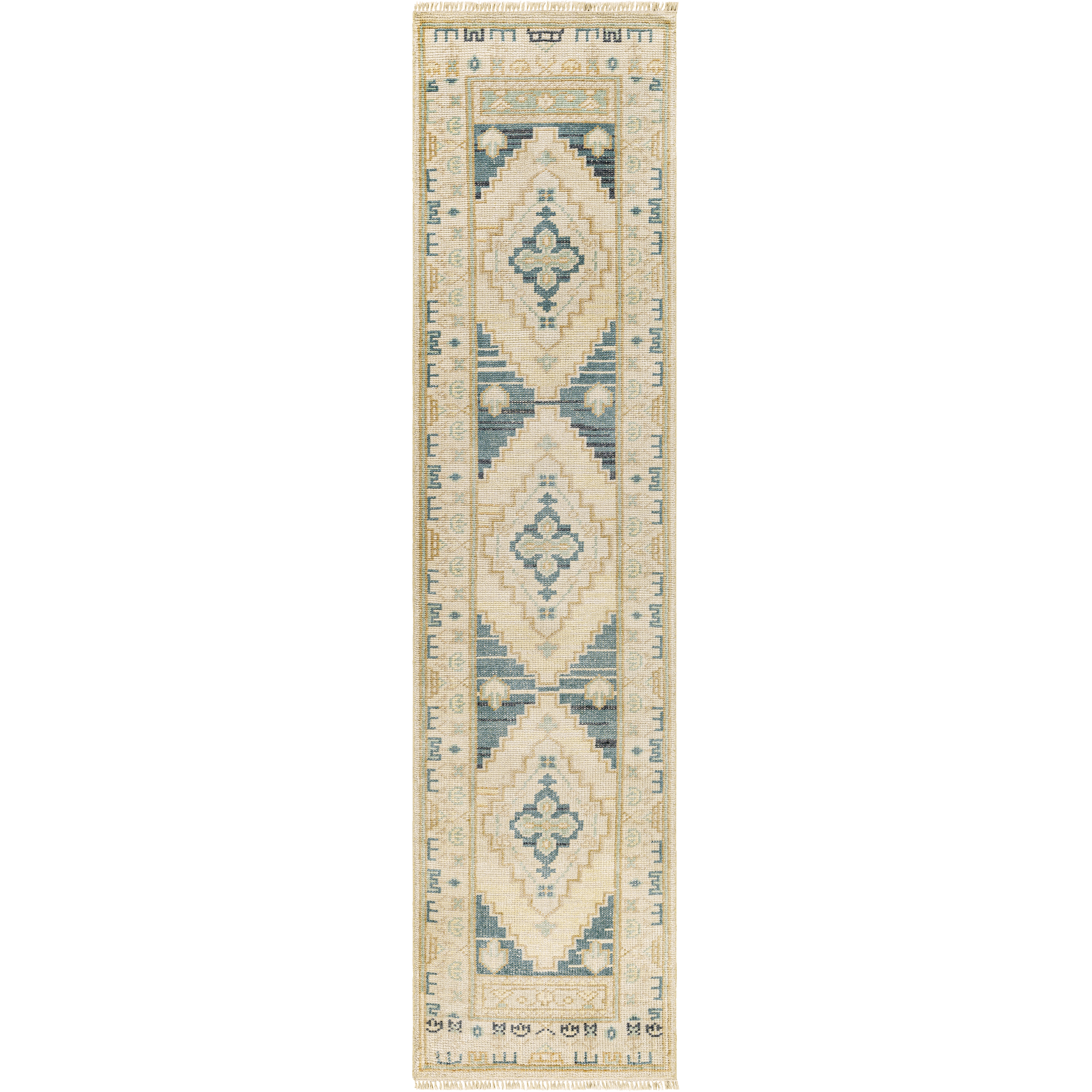 Anadolu 120 X 30 inch Light Grey Rug in 2.5 X 10, Runner