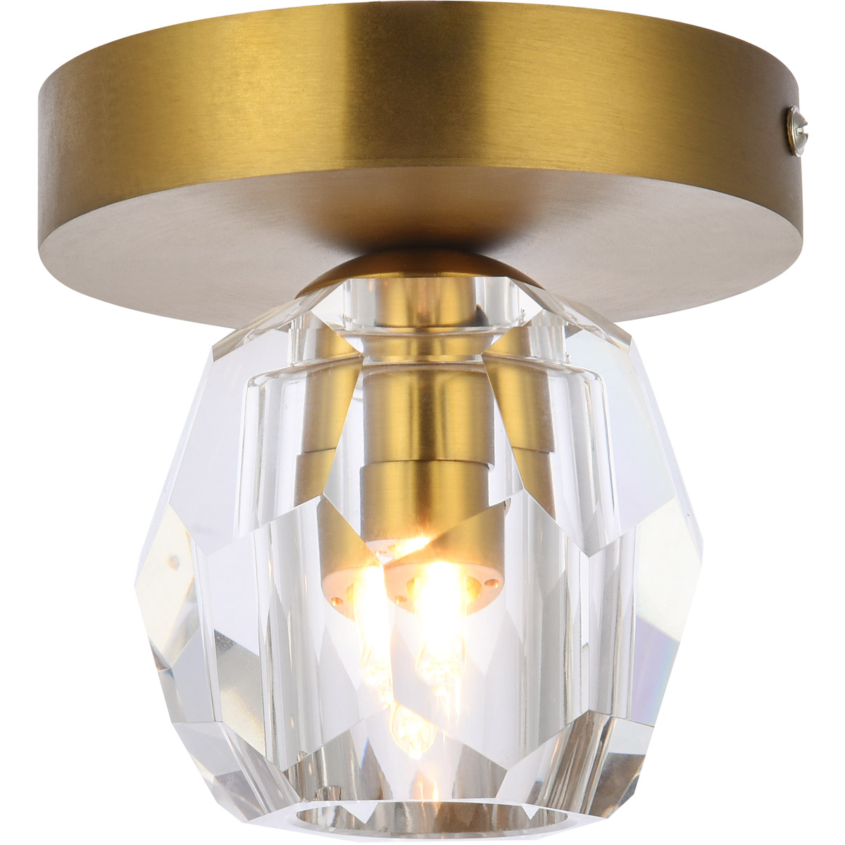 Eren 1 Light 4.7 inch Gold Flush Mount Ceiling Light