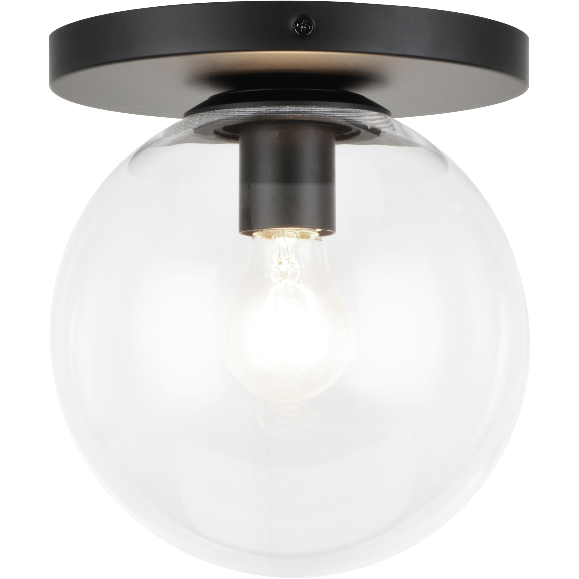 Cosmo 1 Light 7.88 inch Black Wall Sconce Wall Light in Black and Clear