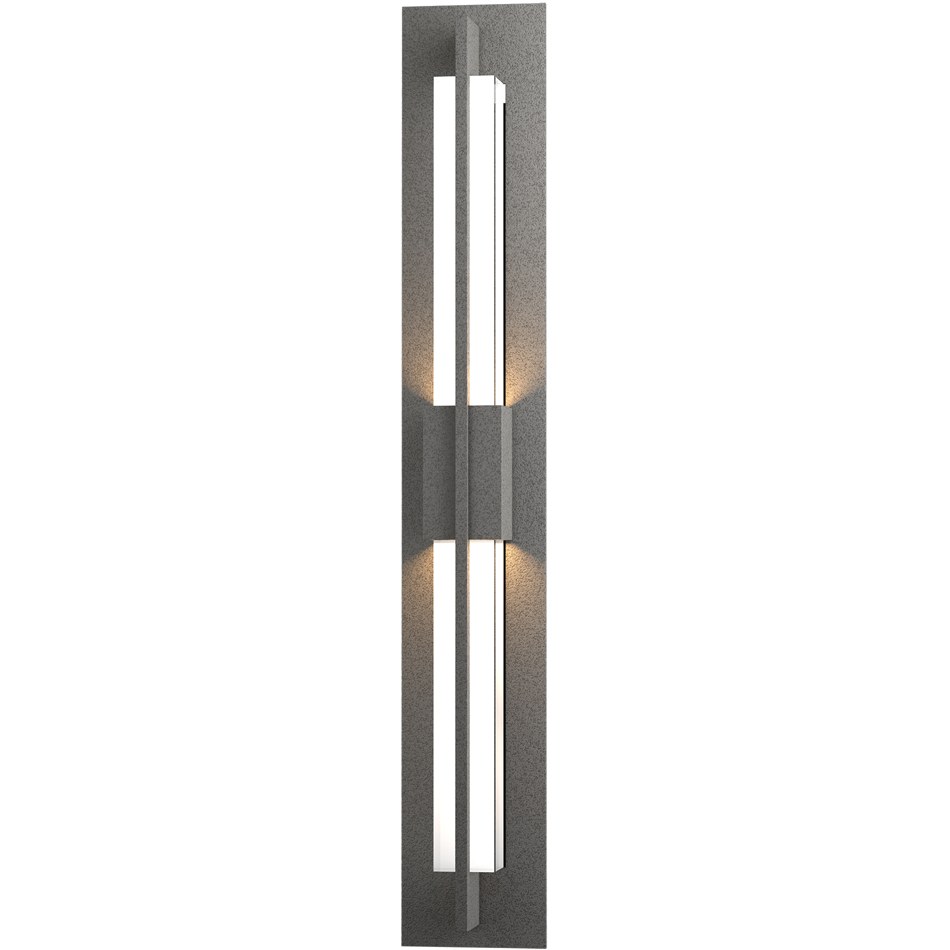 Double Axis LED 31 inch Coastal Natural Iron Outdoor Sconce
