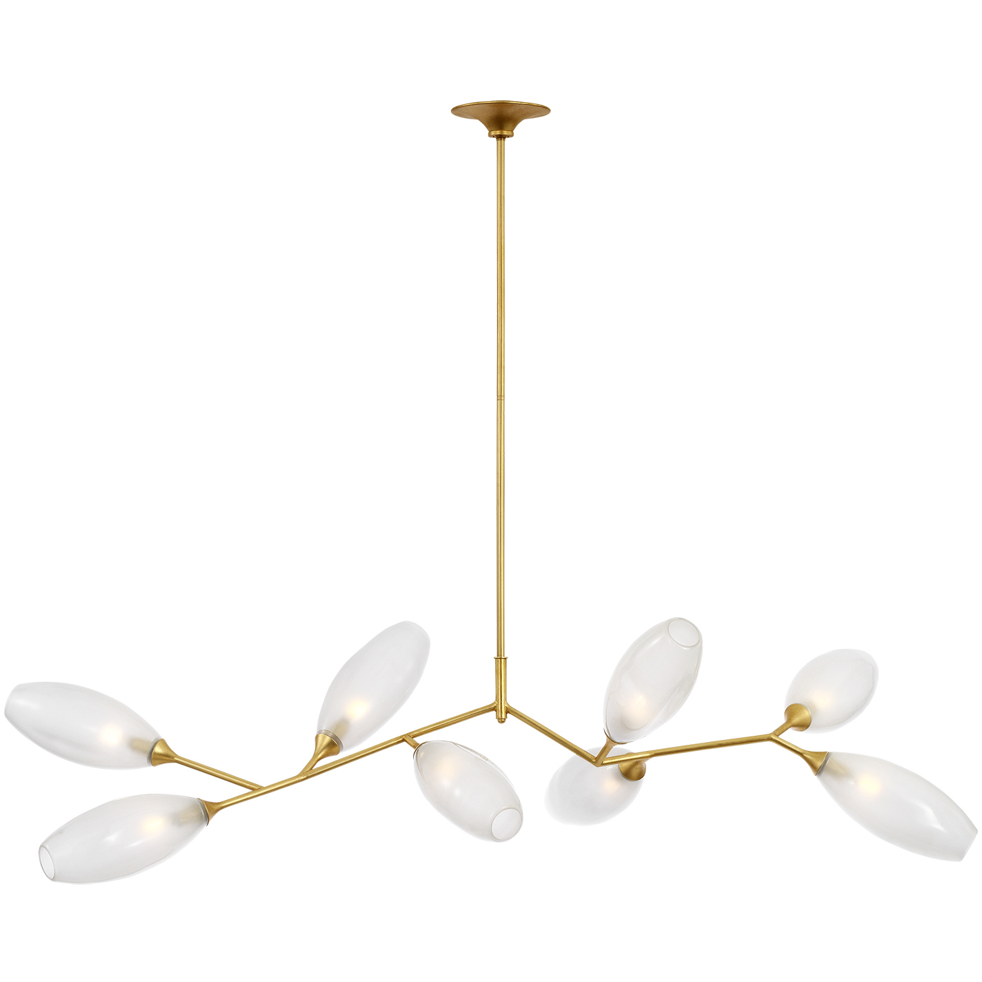 Julie Neill Toscano LED 60.25 inch Gild Branched Linear Chandelier Ceiling Light