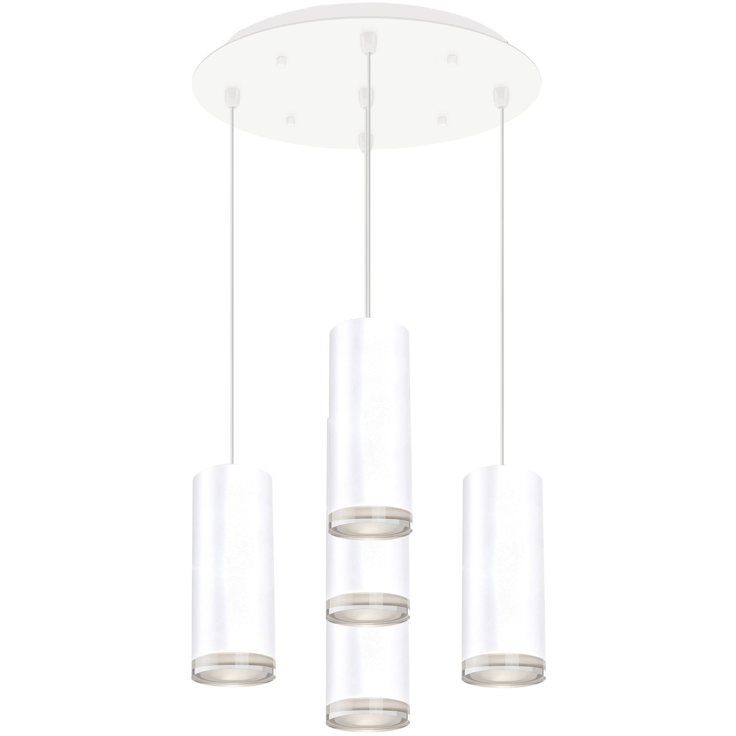 Cameo LED 13.75 inch White Multi Pendant Ceiling Light