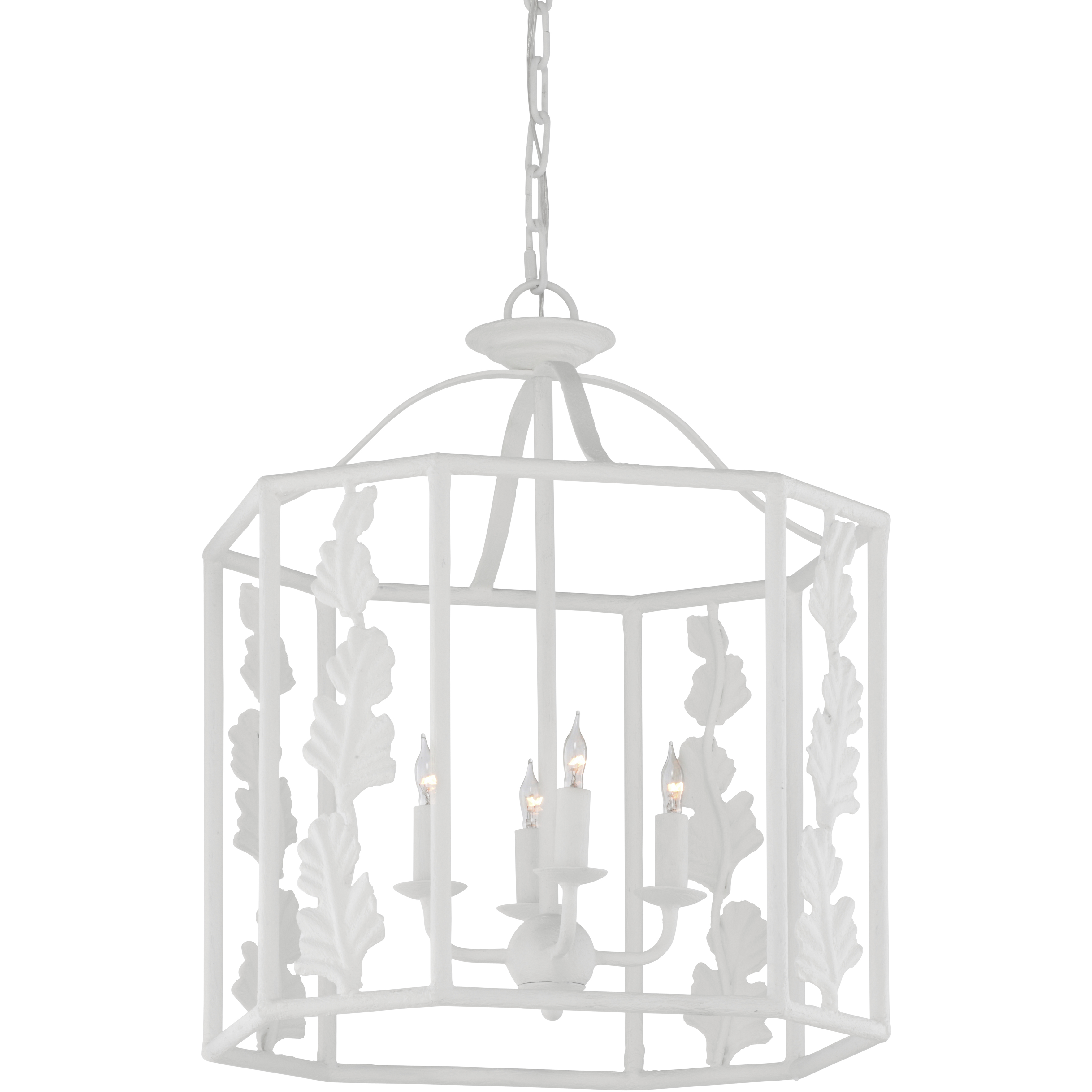 Banyan 4 Light 17 inch White/Cream Lantern Pendant Ceiling Light