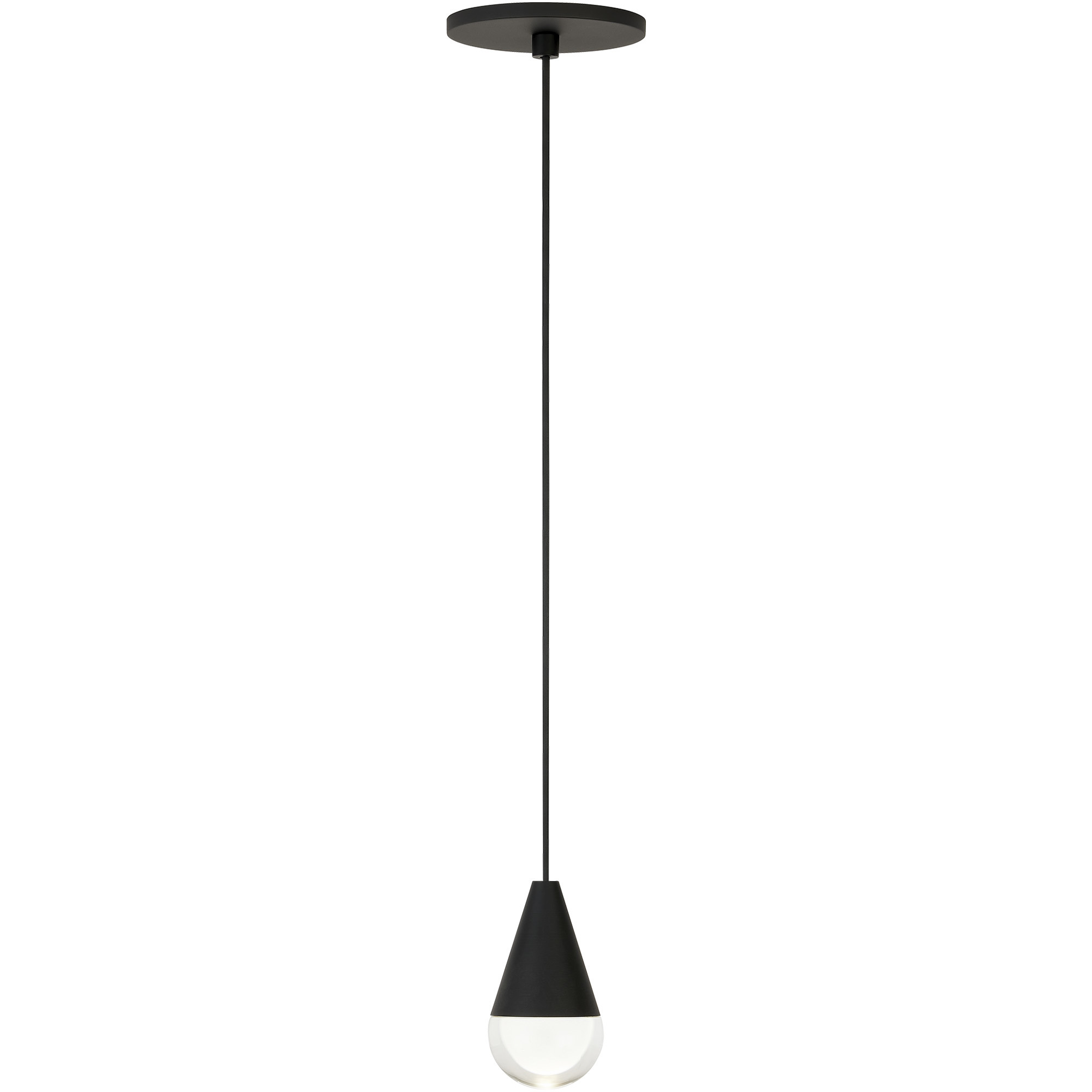 Sean Lavin Cupola LED Nightshade Black Pendant Ceiling Light, Integrated LED